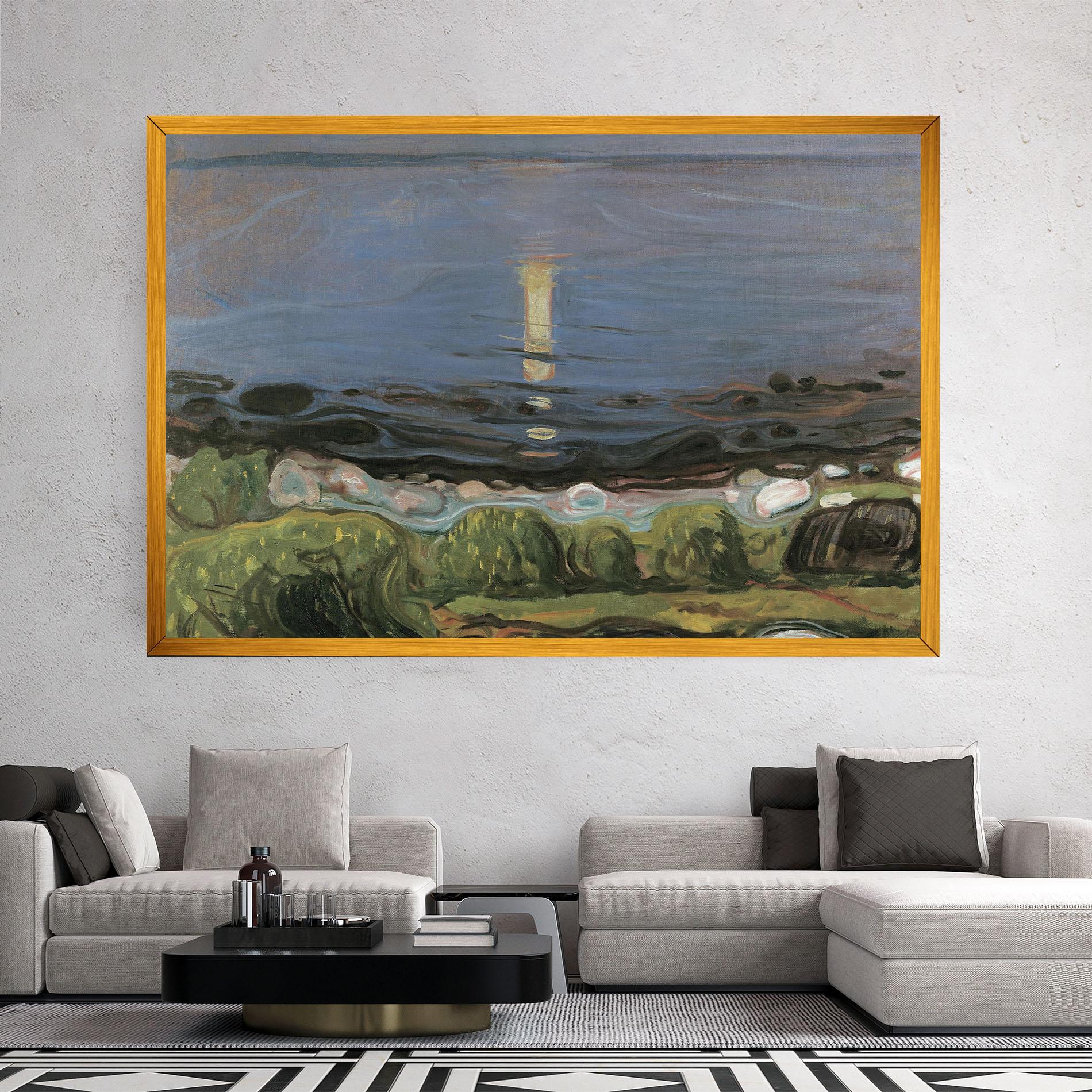 Tablou Canvas Summer Night Beach mockup 2