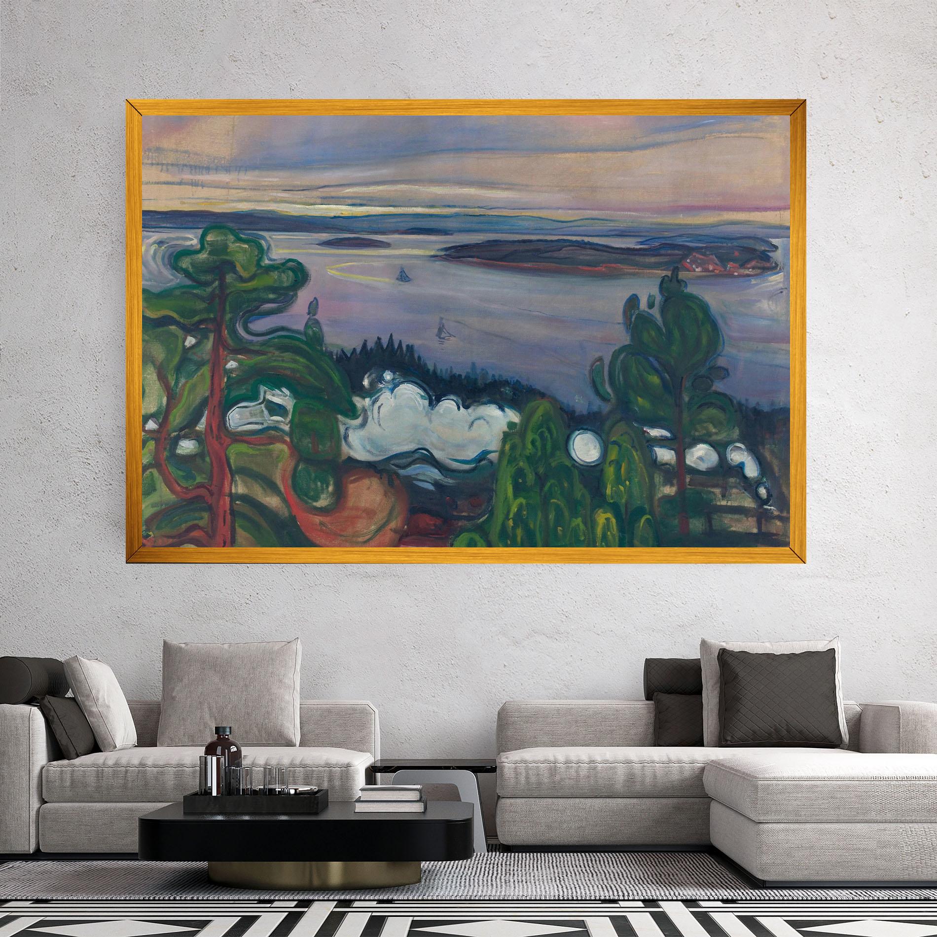 Tablou Canvas Train Smoke mockup 2