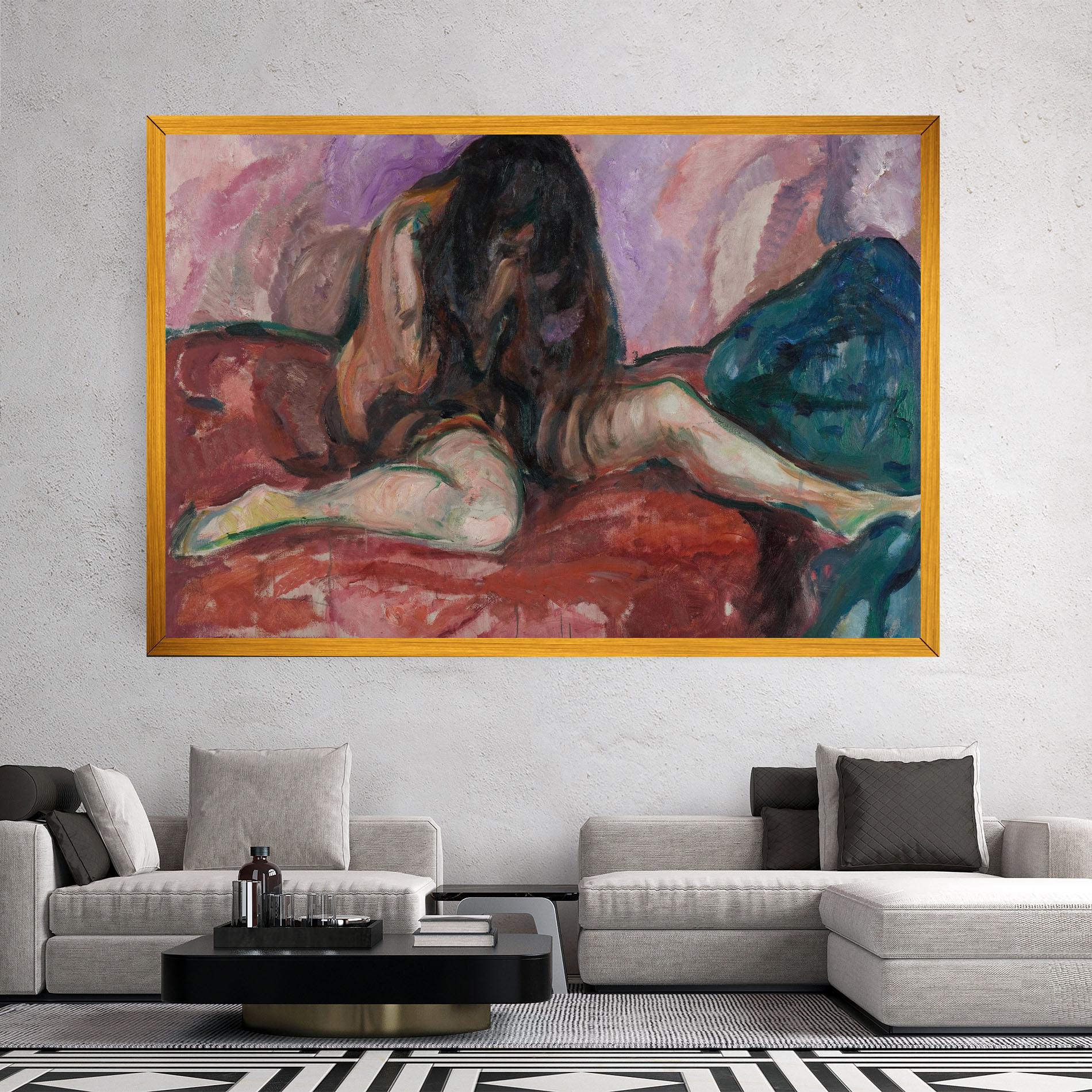 Tablou Canvas Weeping Nude mockup 2