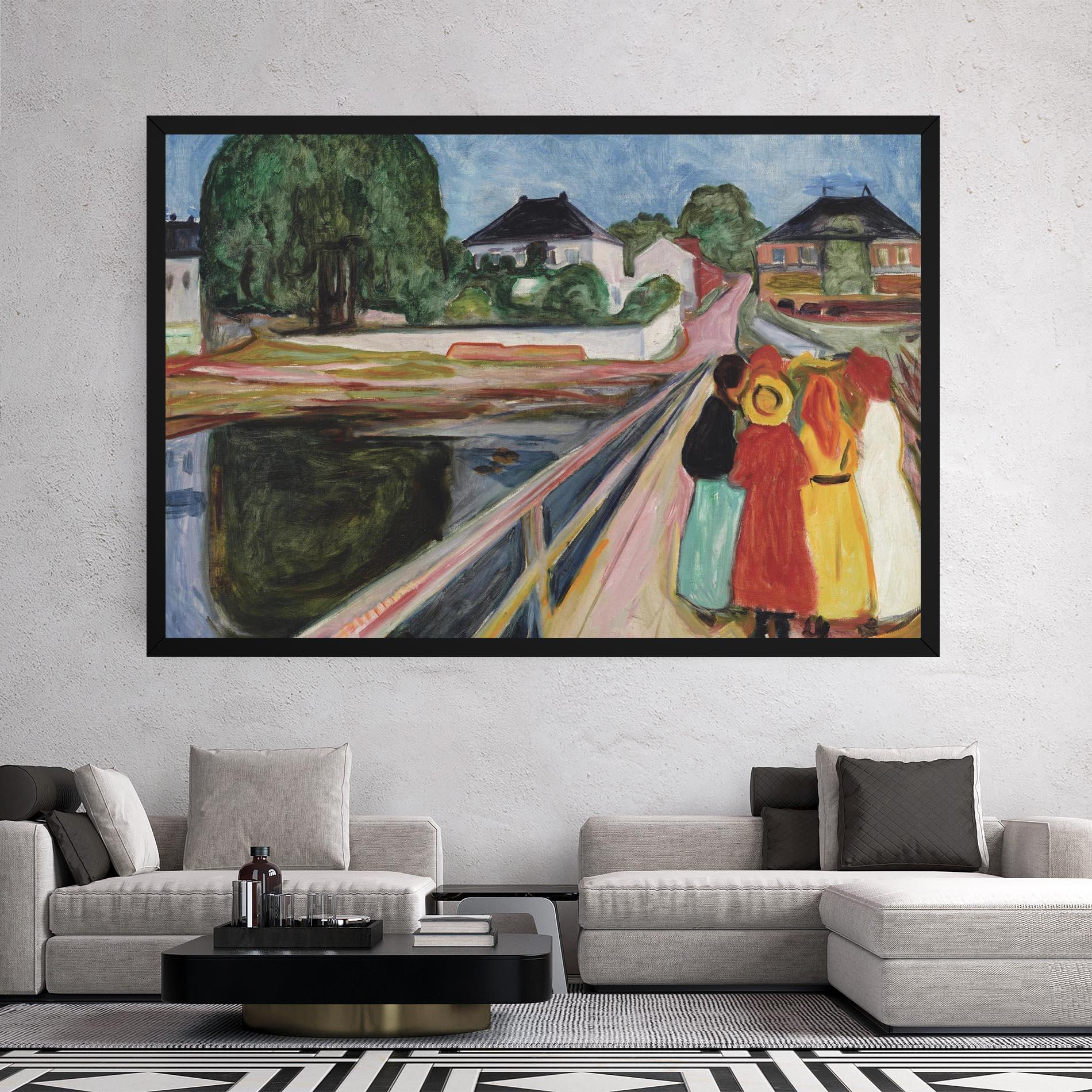 Tablou Canvas Pikene Pa Broen mockup 2