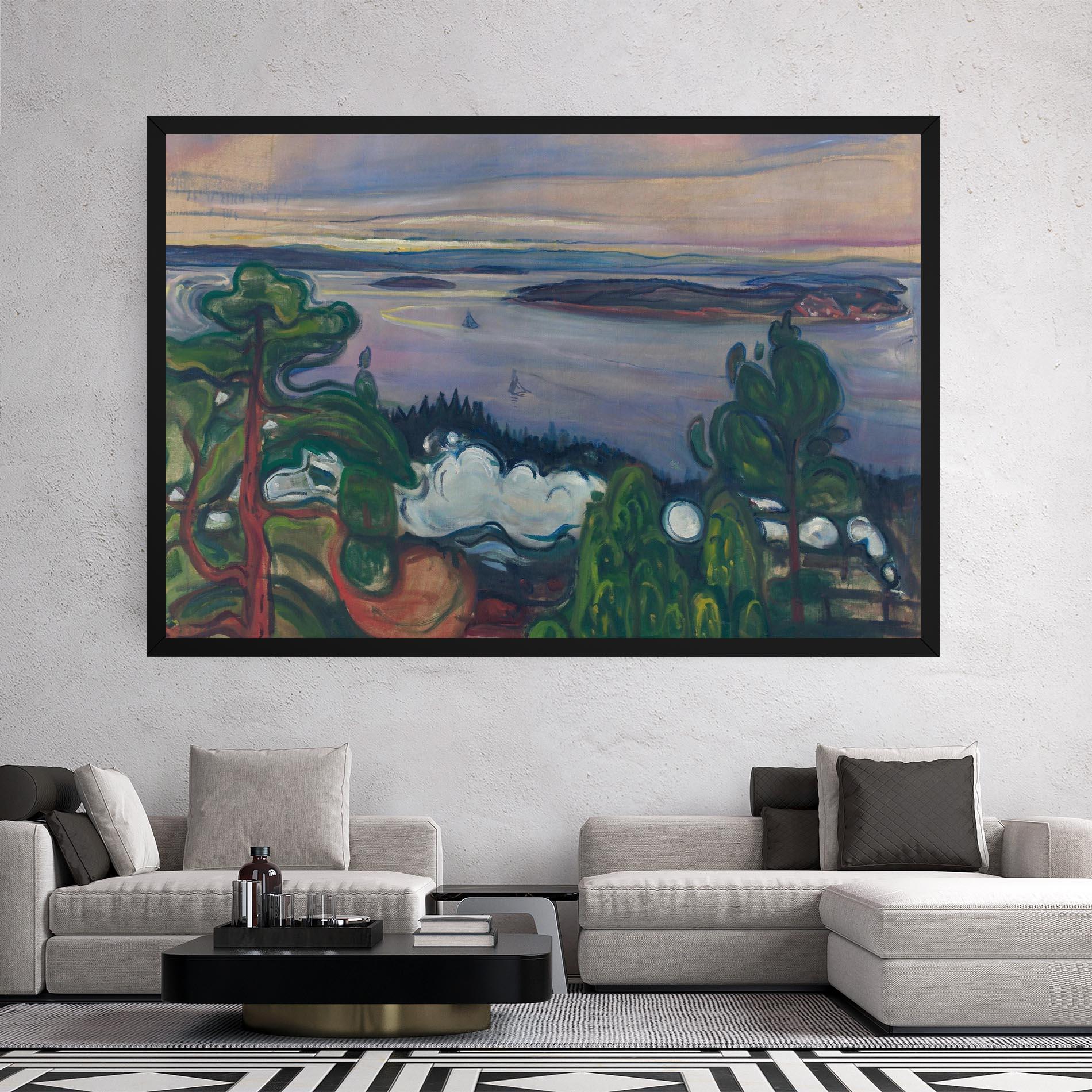 Tablou Canvas Train Smoke mockup 2