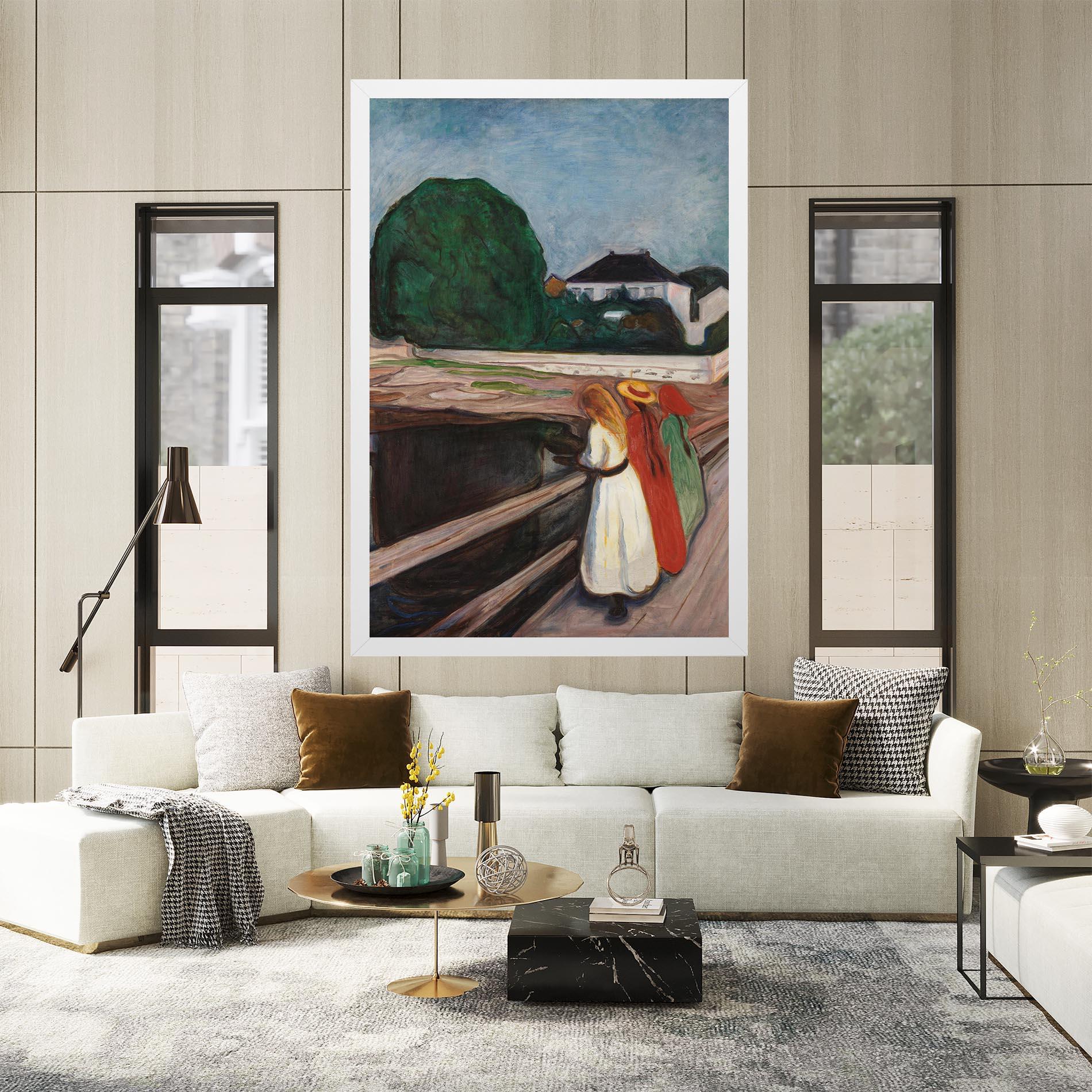 Tablou Canvas Girls On The Bridge mockup 2