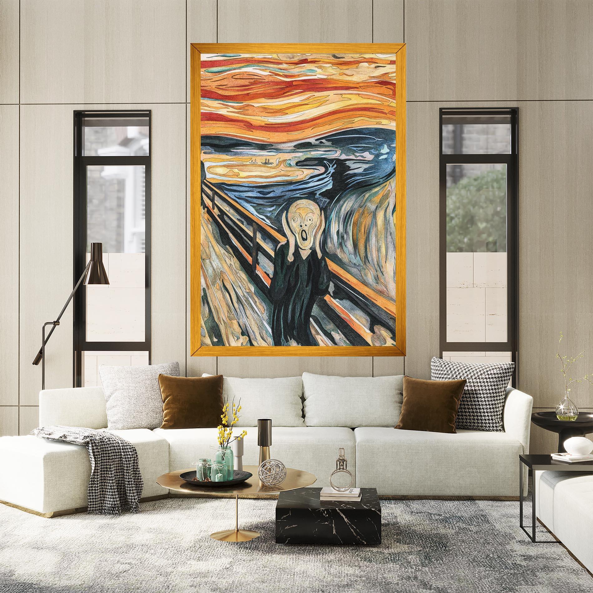 Tablou Canvas The Scream mockup 2
