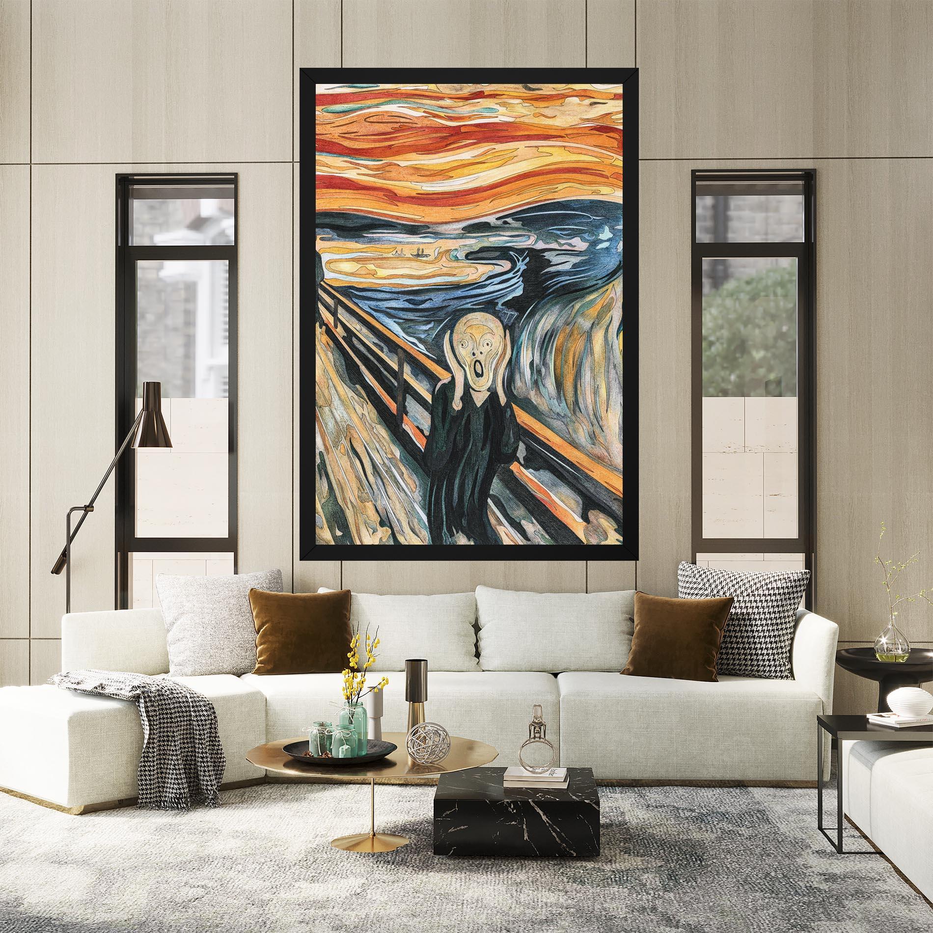 Tablou Canvas The Scream mockup 2