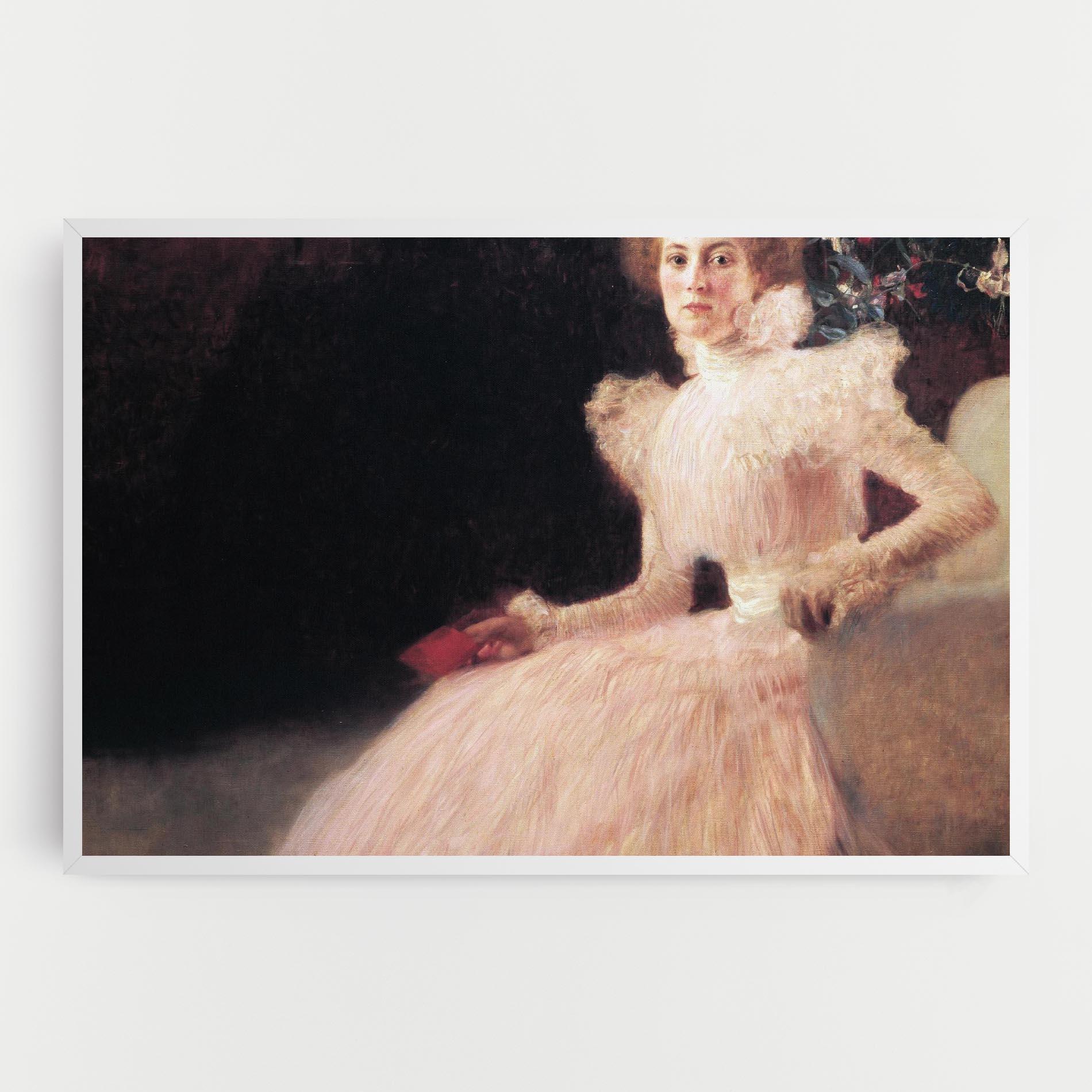 Tablou Canvas Gustav Klimt Pink Dress mockup 0