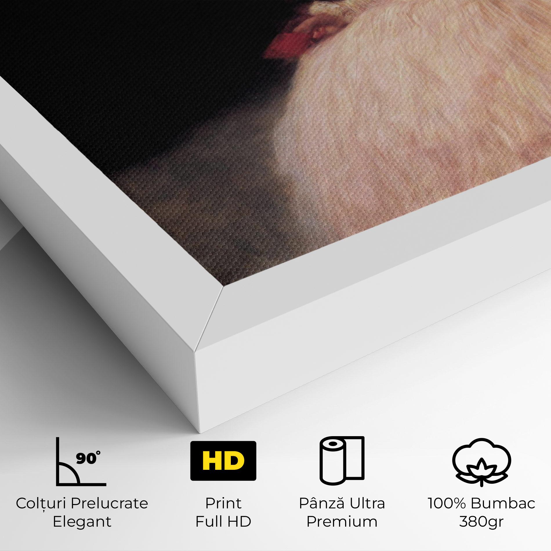 Tablou Canvas Gustav Klimt Pink Dress mockup 4