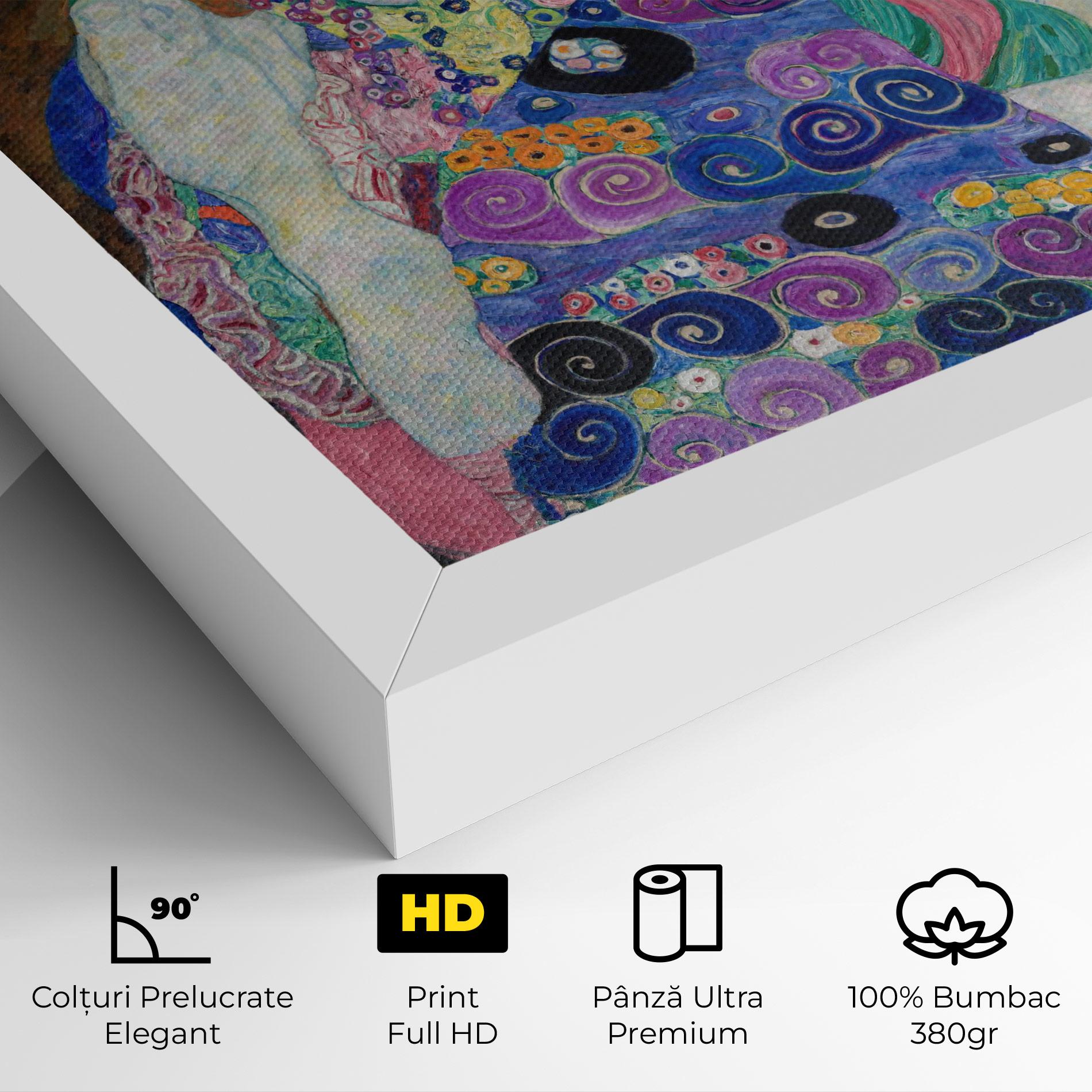 Tablou Canvas Klimt Die Jungfrau mockup 4
