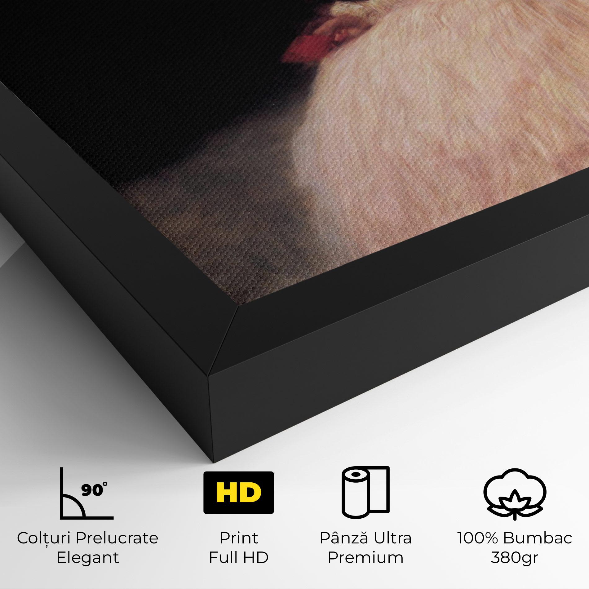 Tablou Canvas Gustav Klimt Pink Dress mockup 4