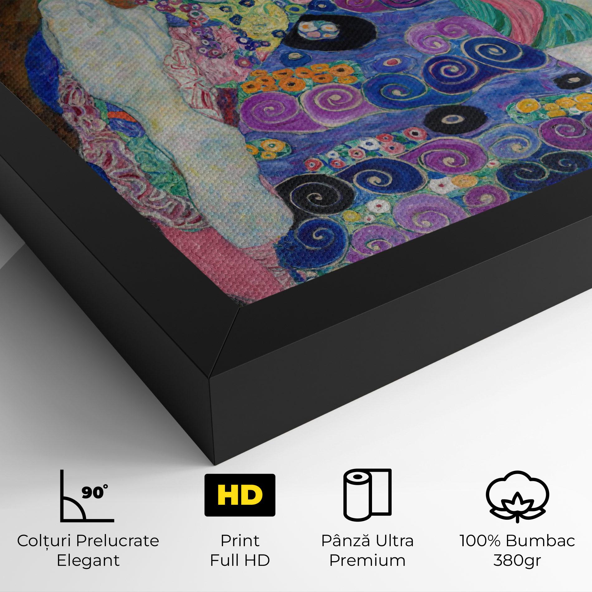 Tablou Canvas Klimt Die Jungfrau mockup 4