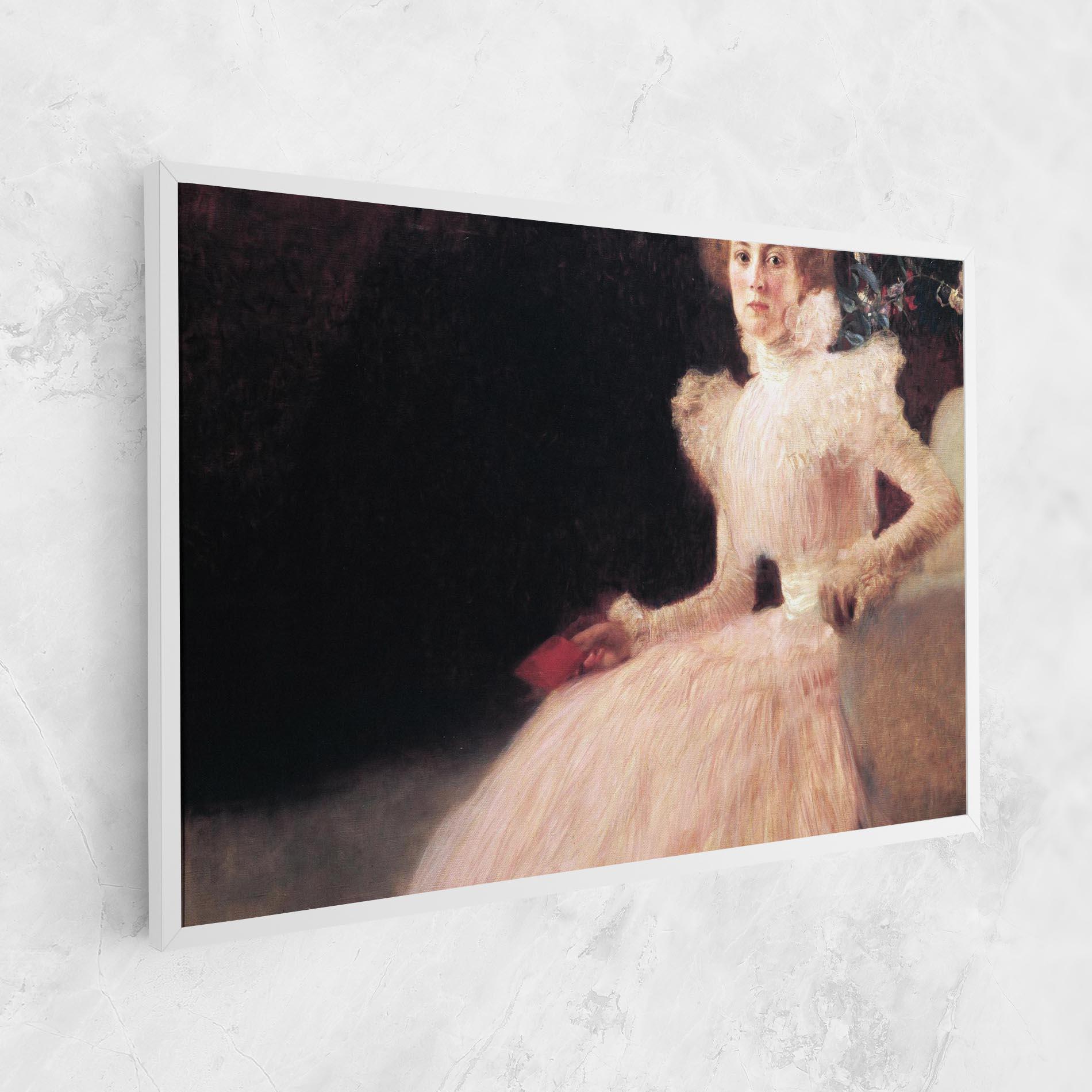 Tablou Canvas Gustav Klimt Pink Dress mockup 1