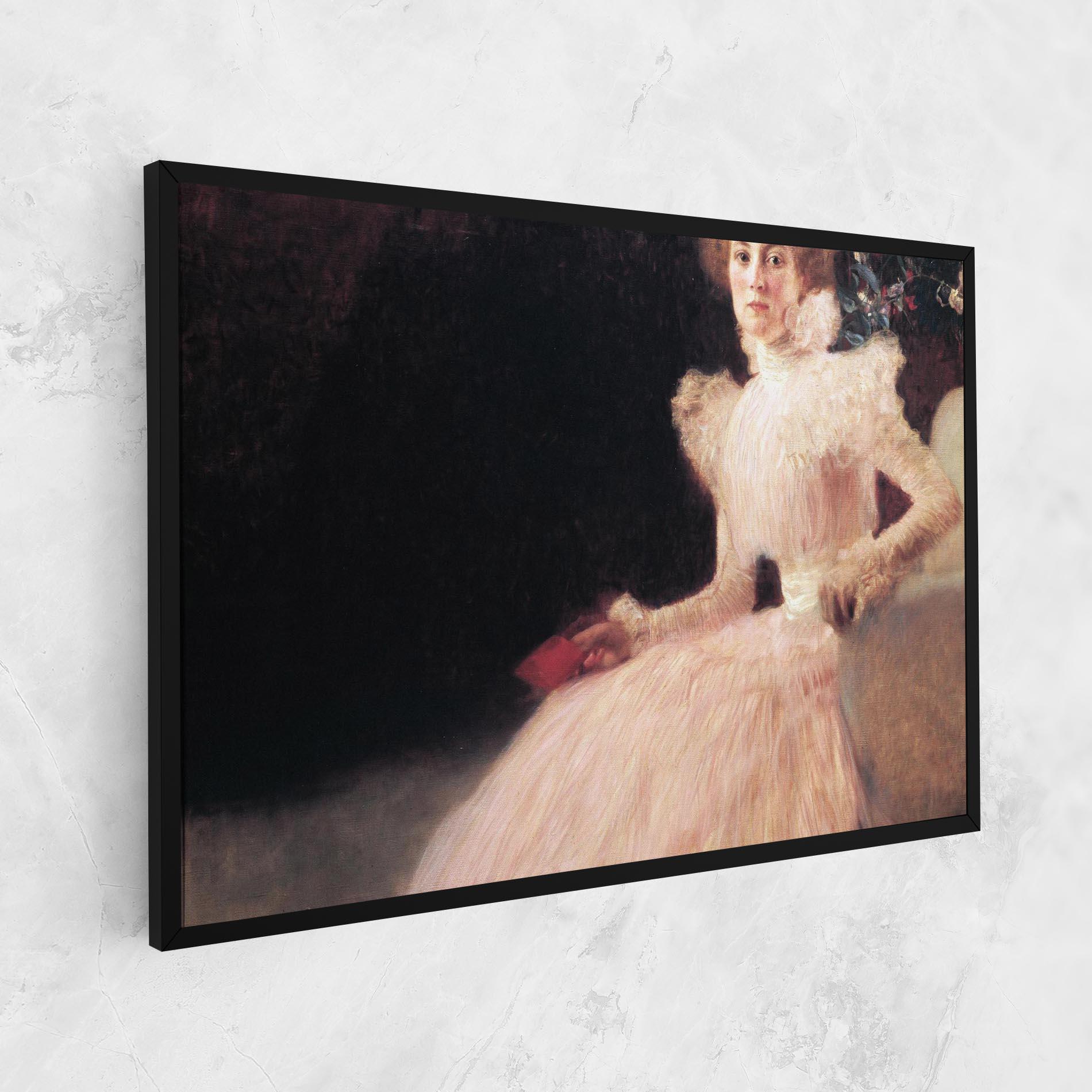 Tablou Canvas Gustav Klimt Pink Dress mockup 1