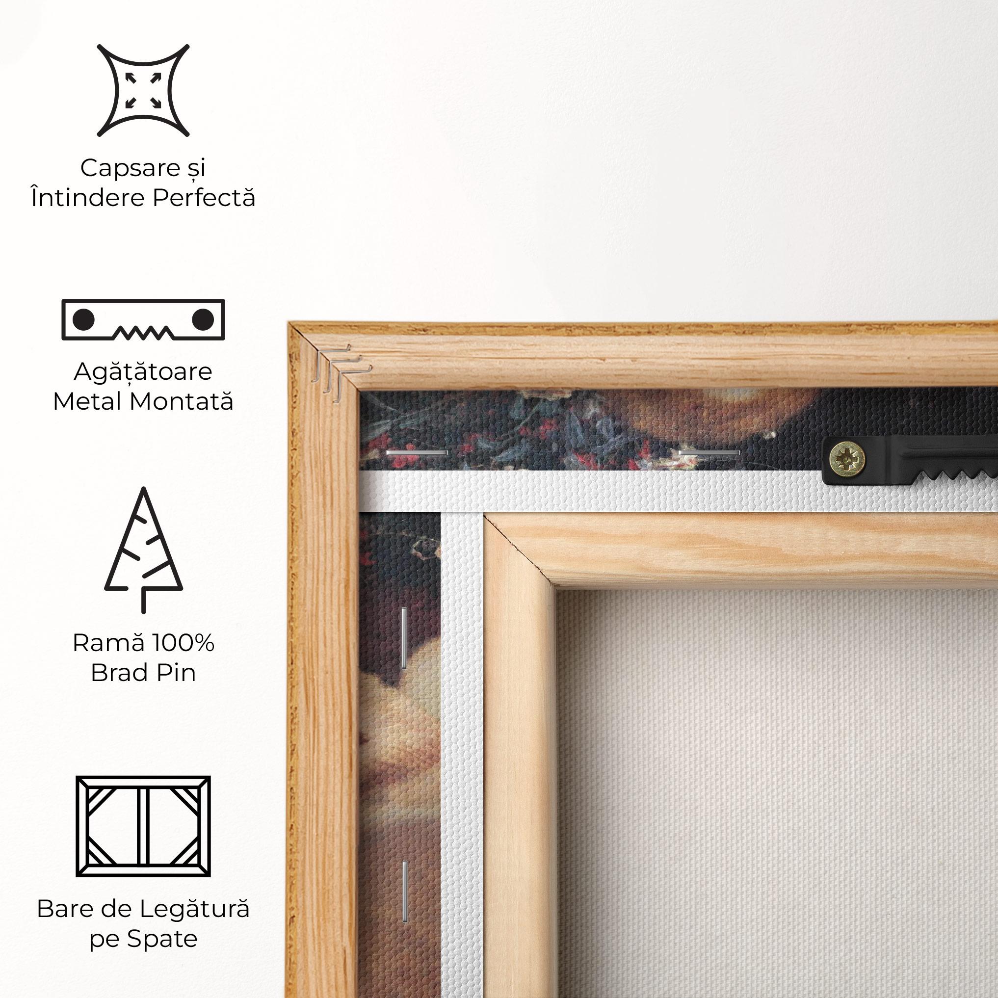 Tablou Canvas Gustav Klimt Pink Dress mockup 5