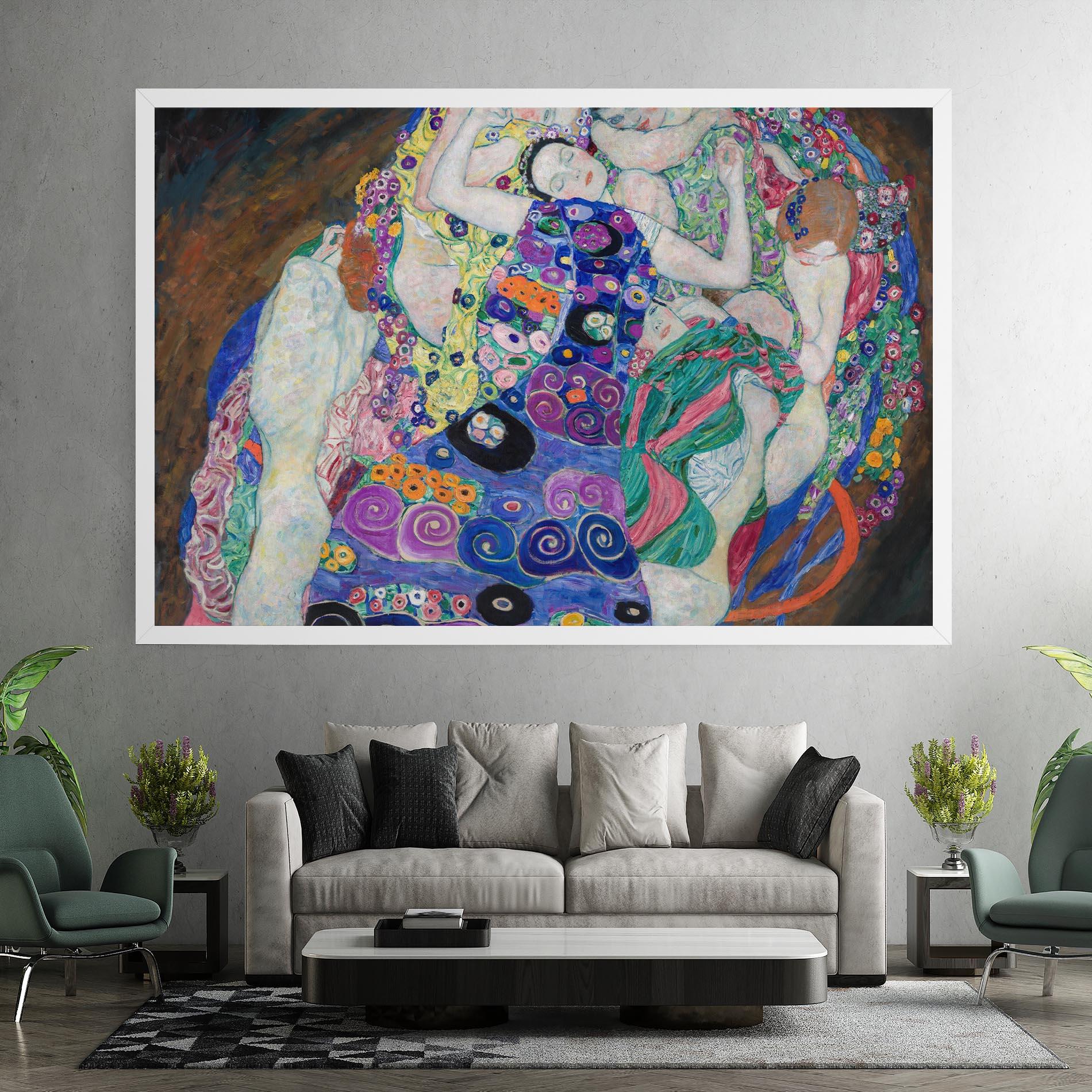 Tablou Canvas Klimt Die Jungfrau mockup 7