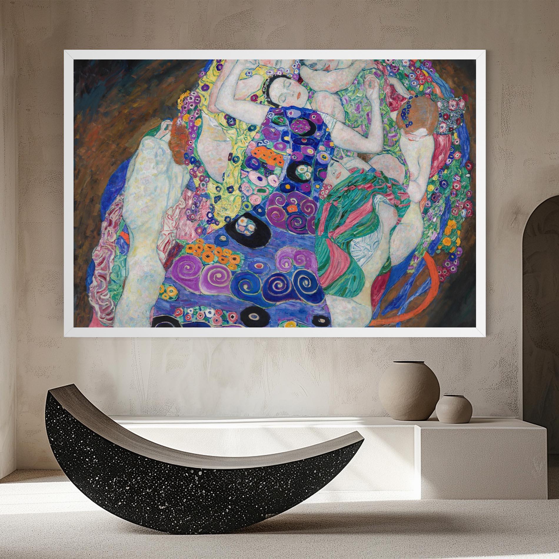 Tablou Canvas Klimt Die Jungfrau mockup 8