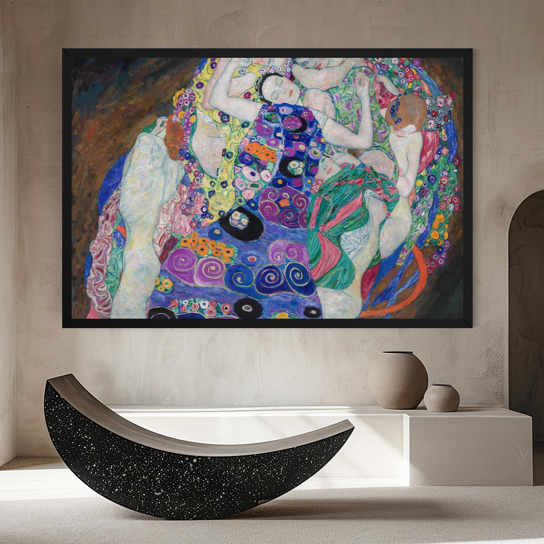 Tablou Canvas Klimt Die Jungfrau mockup 8