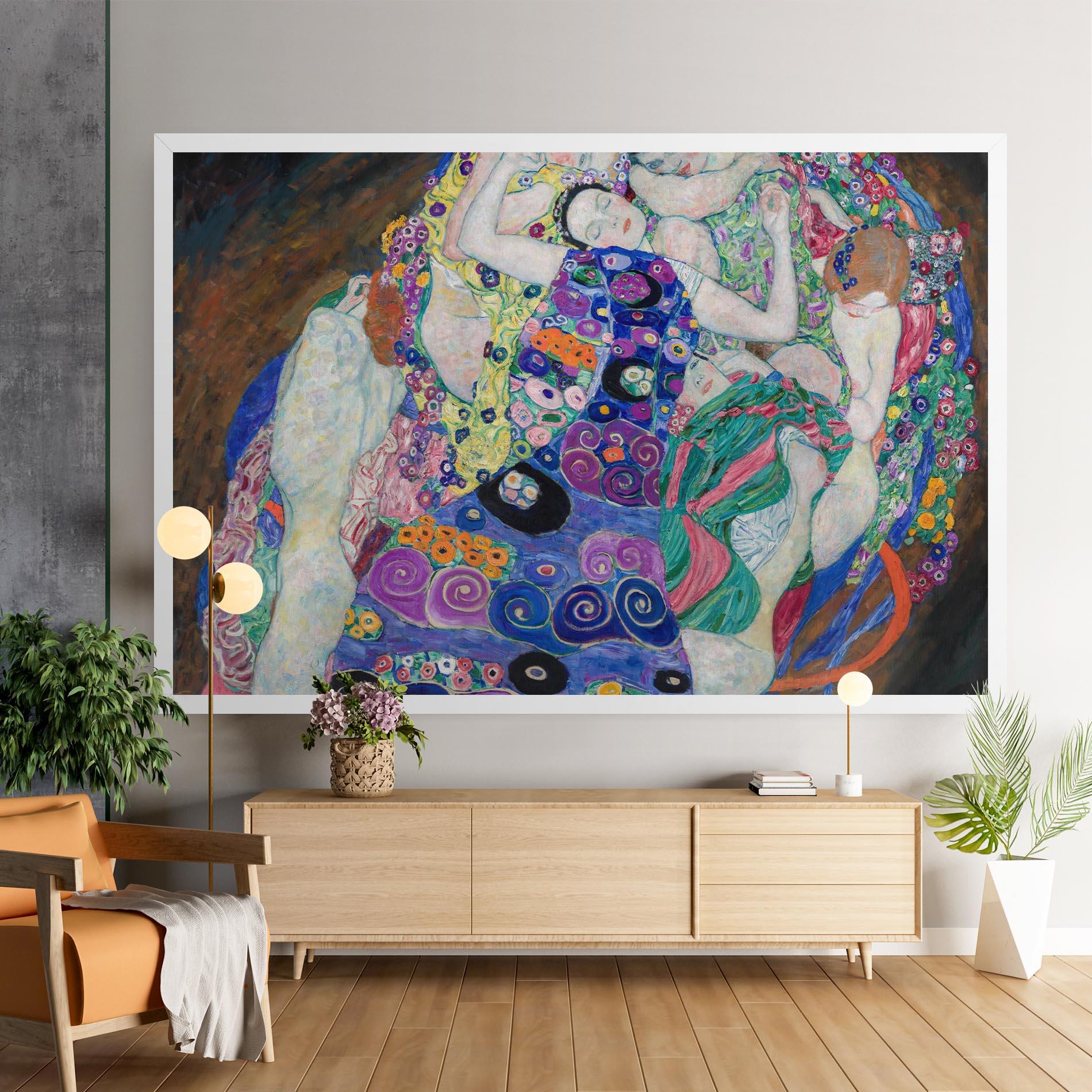 Tablou Canvas Klimt Die Jungfrau mockup 9