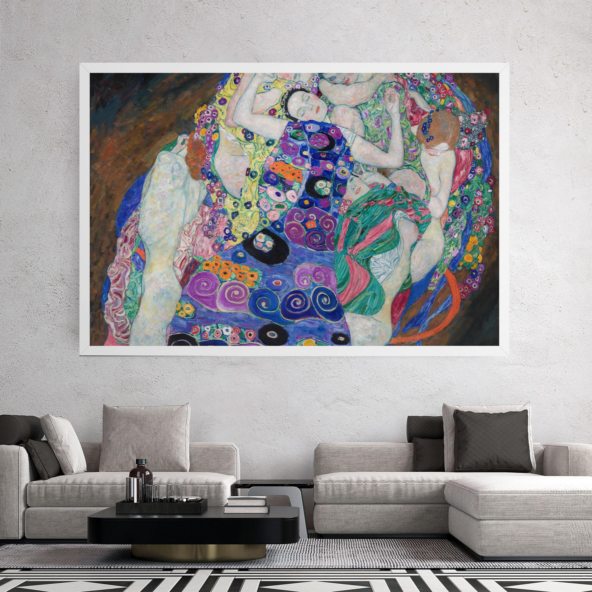 Tablou Canvas Klimt Die Jungfrau mockup 2