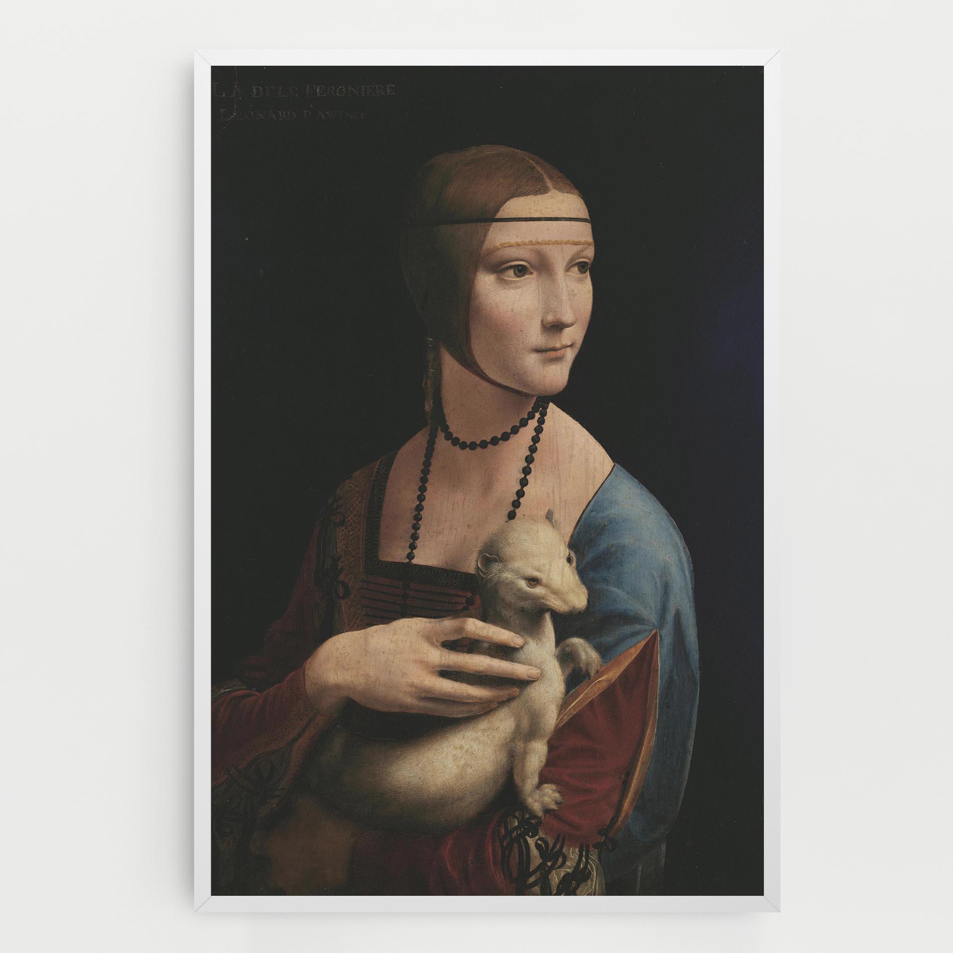Tablou Canvas Lady With An Ermine Leonardo Da Vinci mockup 0