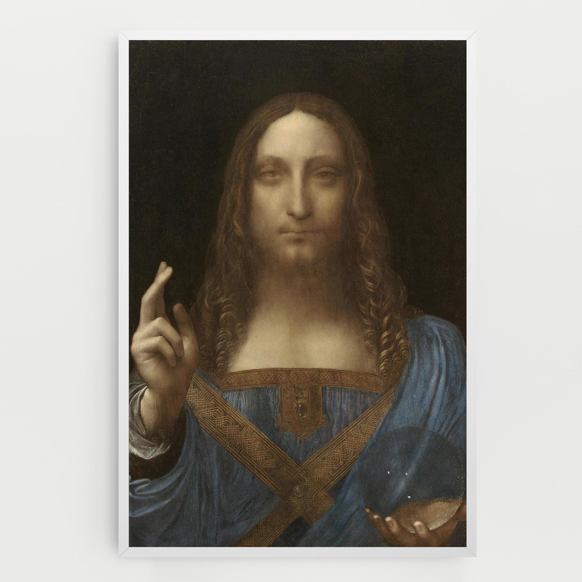 Tablou Canvas Leonardo Da Vinci Salvator Mundi mockup 0
