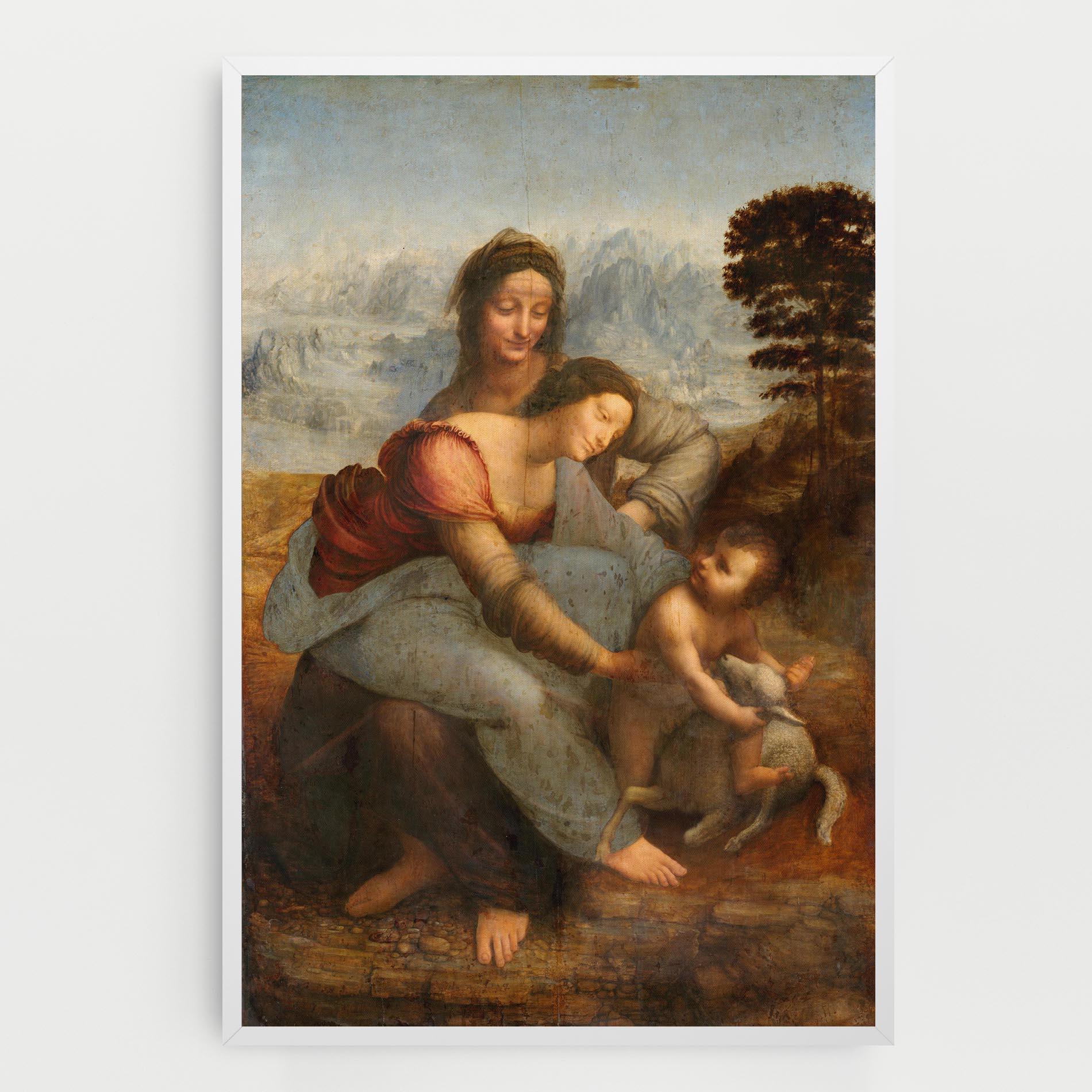 Tablou Canvas Leonardo Da Vinci Virgin And Child With St Anne mockup 0
