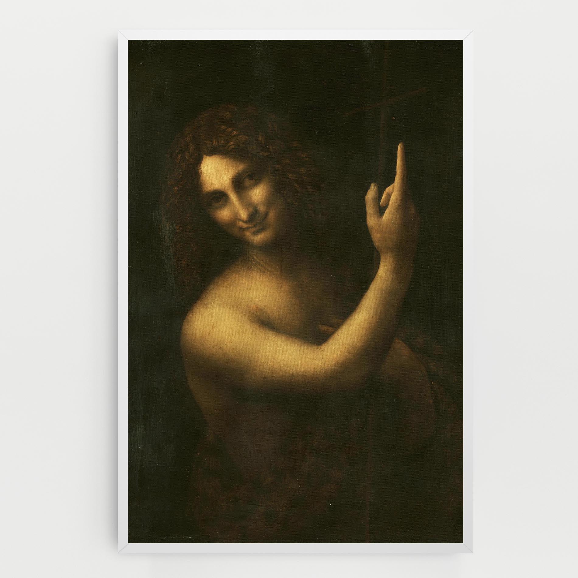 Tablou Canvas Seonardo Da Vinci Saint John The Baptist mockup 0