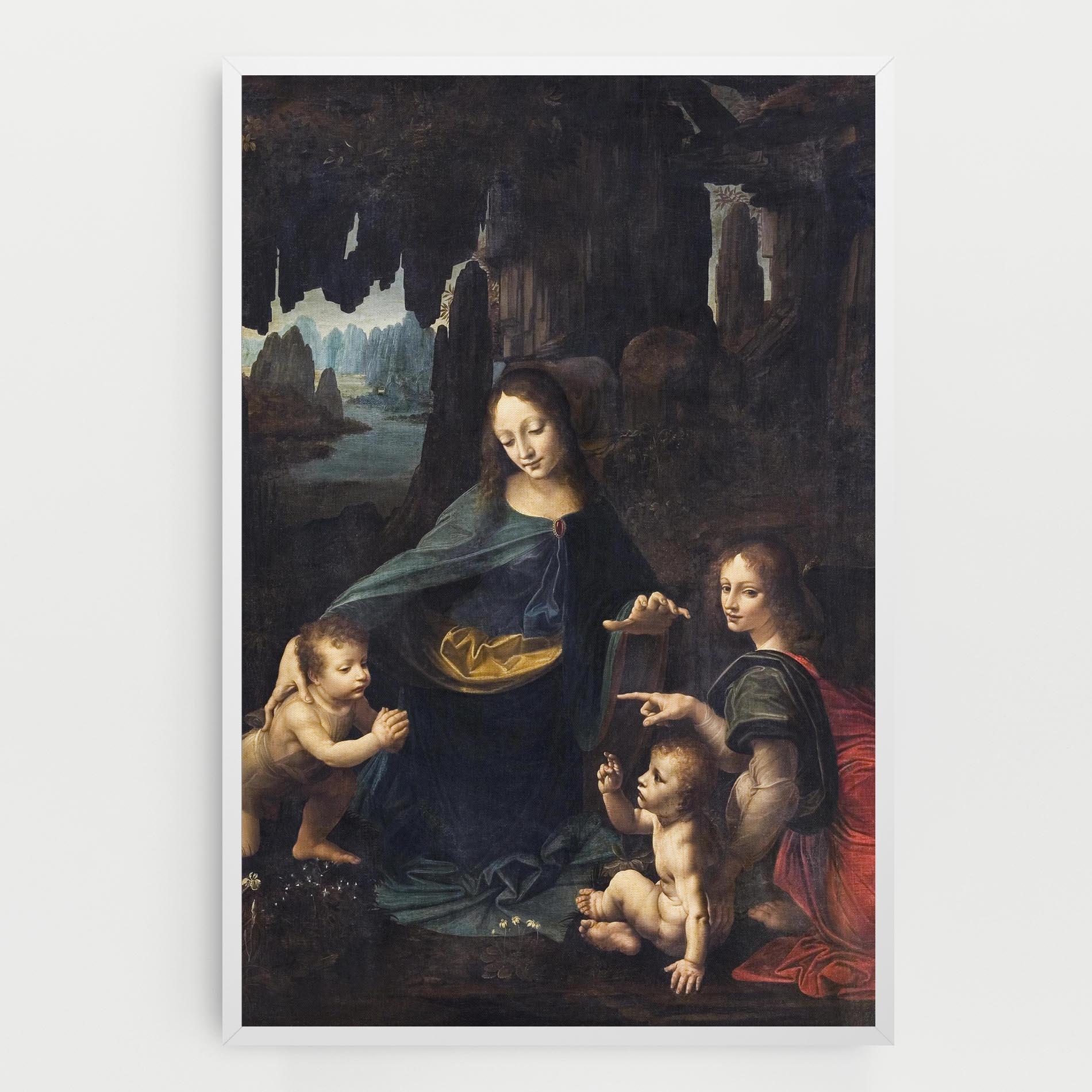 Tablou Canvas The Virgin Of The Rocks Leonardo Da Vinci mockup 0