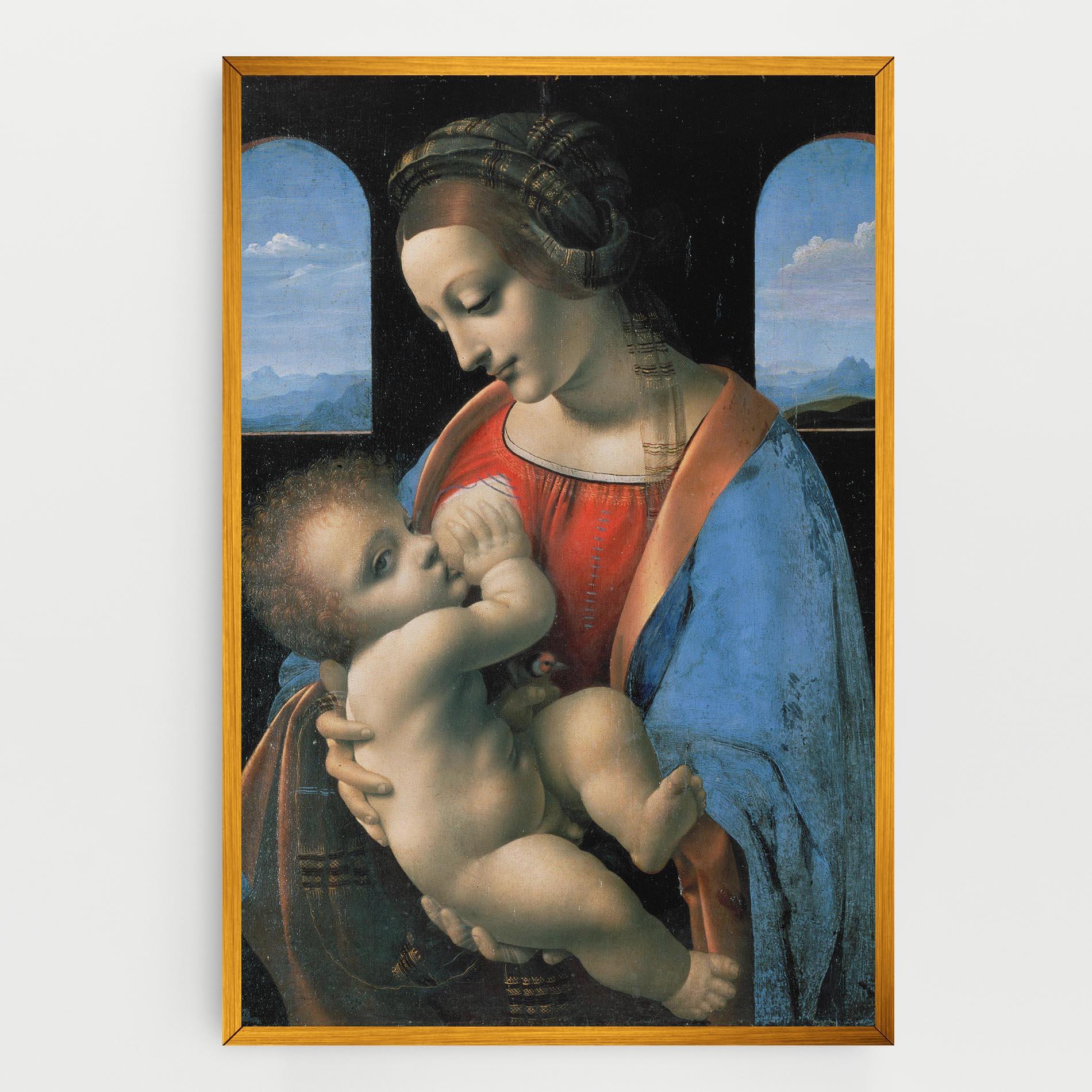 Tablou Canvas Leonardo Da Vinci Attributed Madonna Litta mockup 0