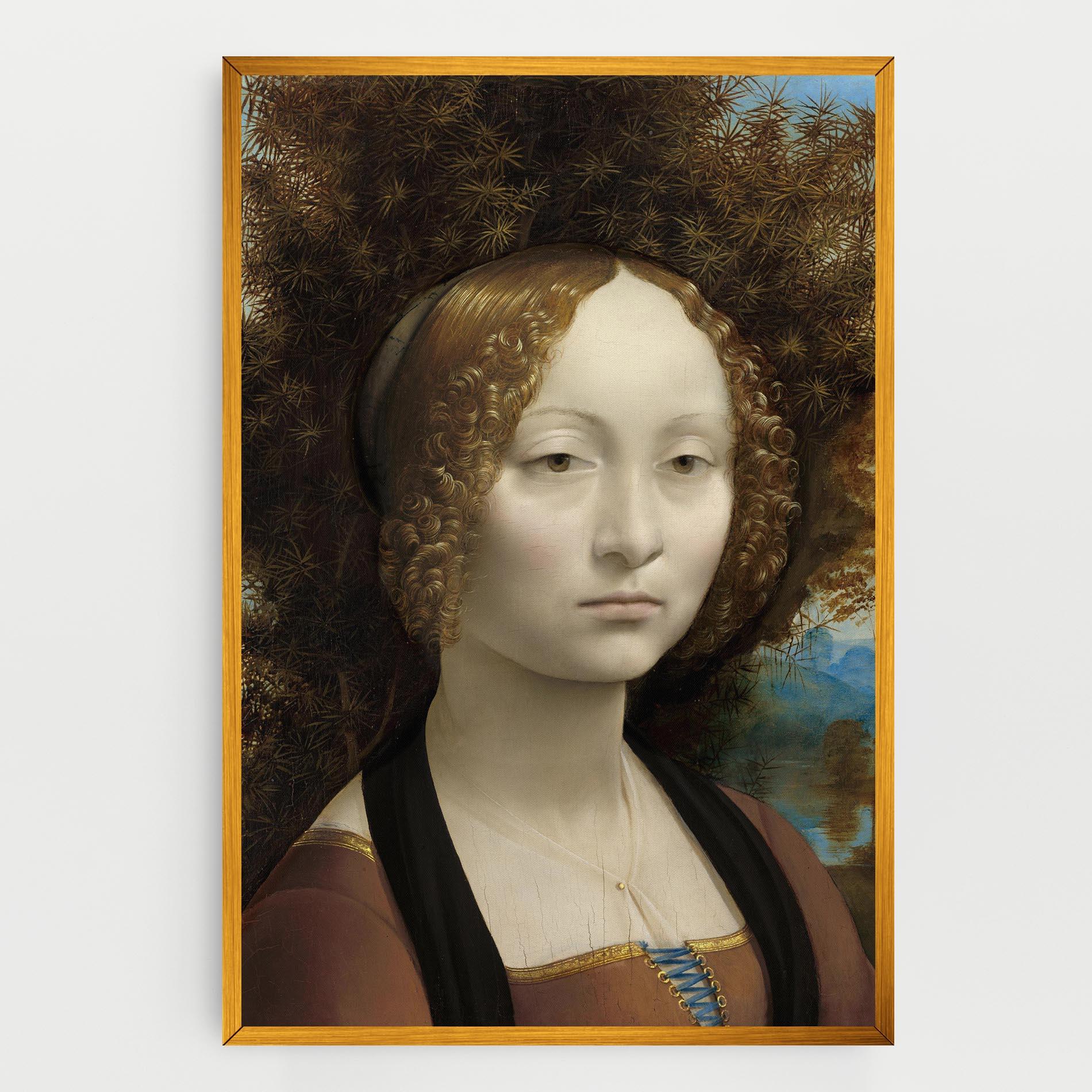 Tablou Canvas Leonardo Da Vinci Ginevra De Benci mockup 0