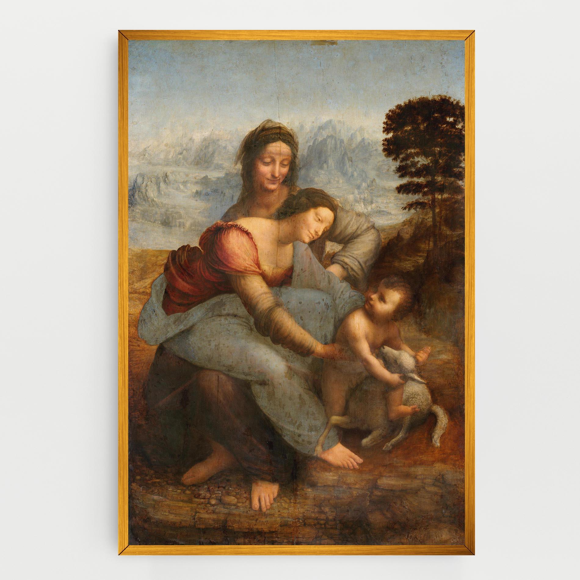 Tablou Canvas Leonardo Da Vinci Virgin And Child With St Anne mockup 0