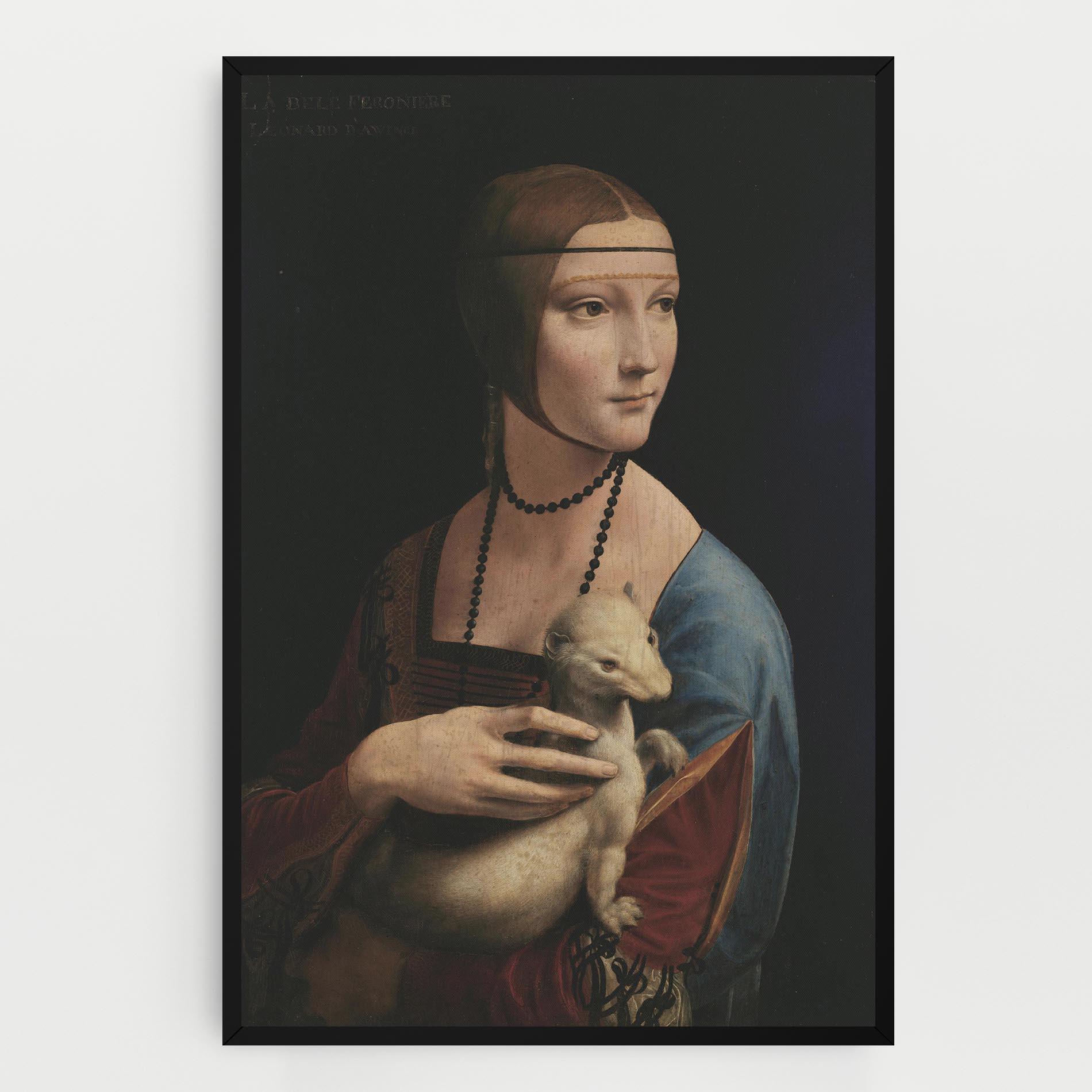 Tablou Canvas Lady With An Ermine Leonardo Da Vinci mockup 0