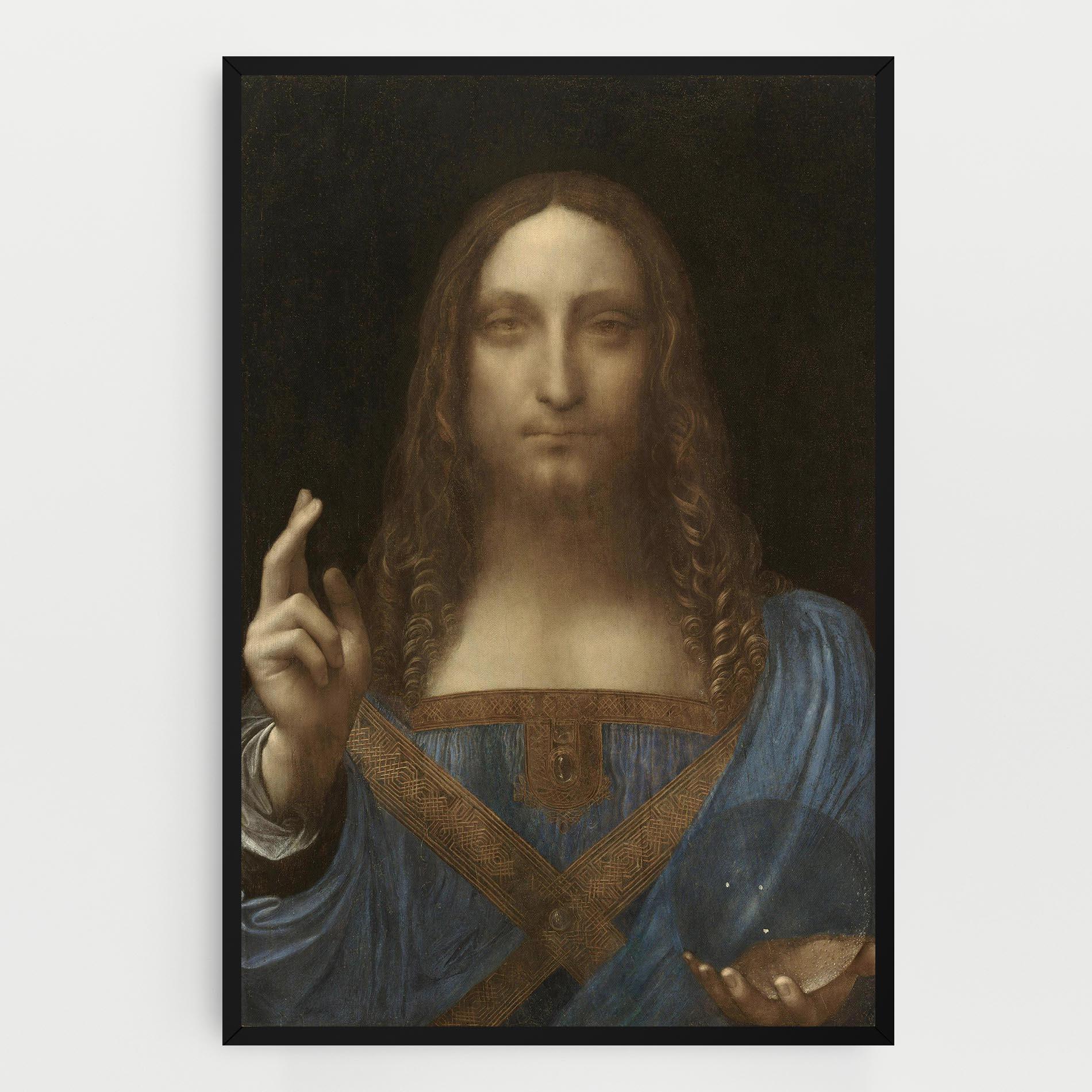 Tablou Canvas Leonardo Da Vinci Salvator Mundi mockup 0