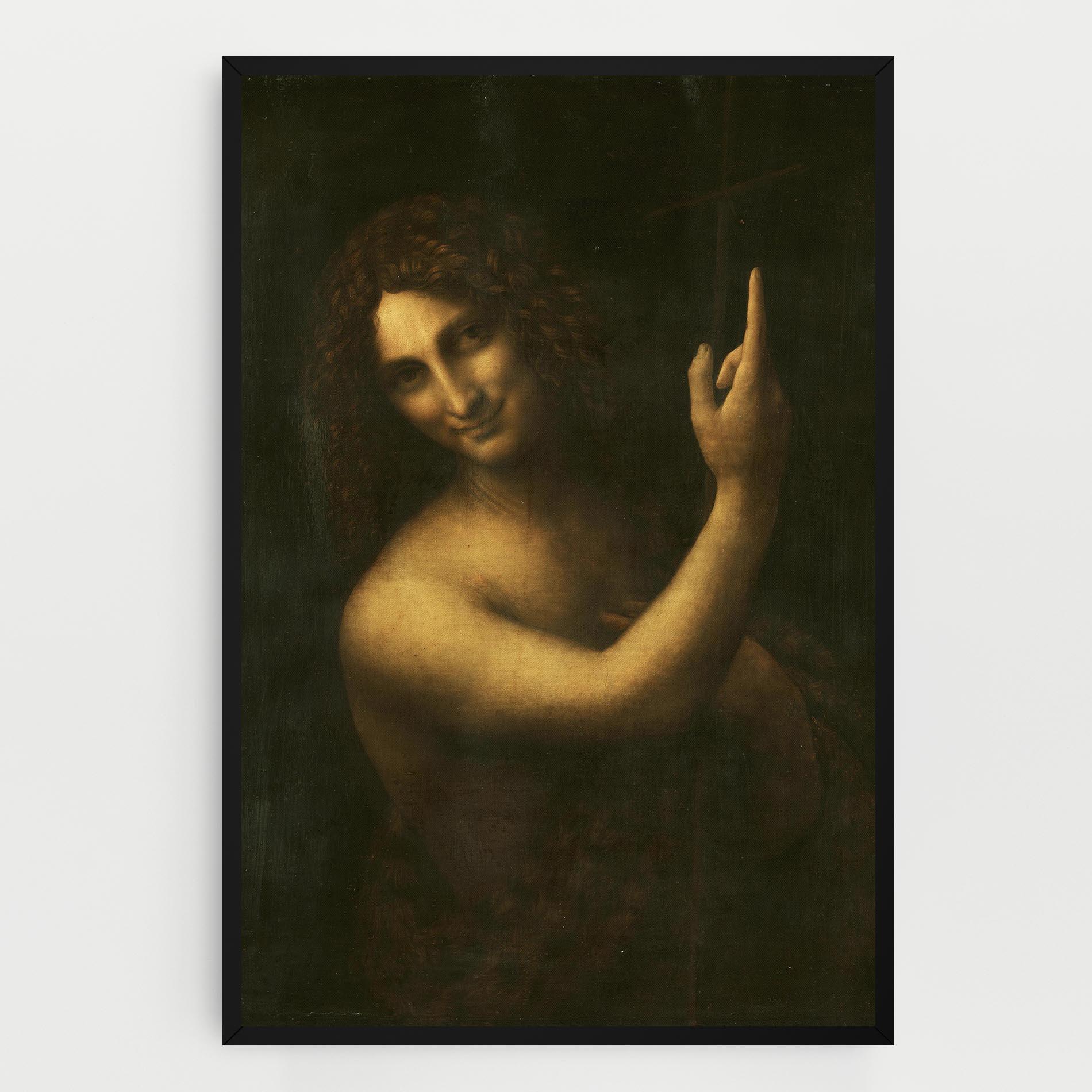 Tablou Canvas Seonardo Da Vinci Saint John The Baptist mockup 0