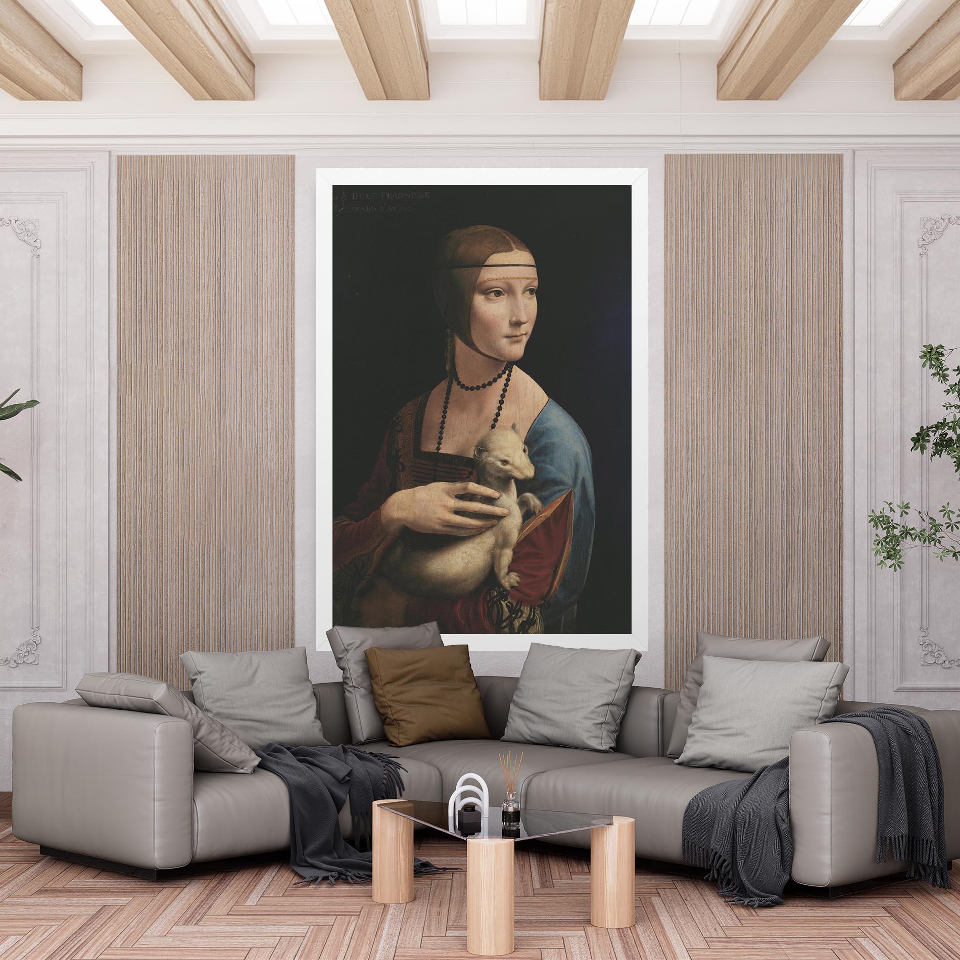 Tablou Canvas Lady With An Ermine Leonardo Da Vinci mockup 6