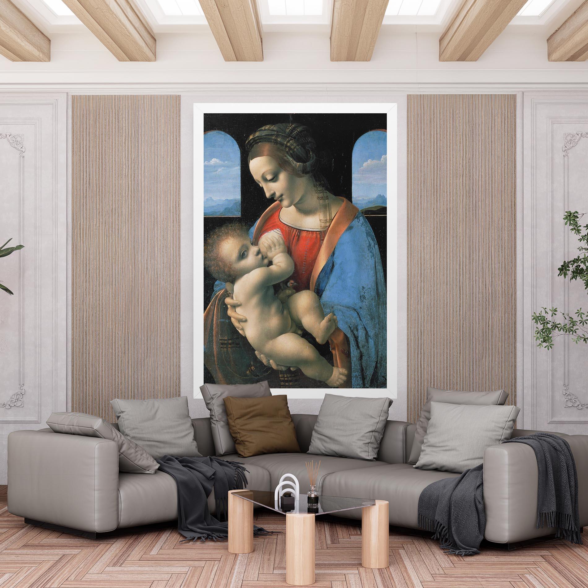 Tablou Canvas Leonardo Da Vinci Attributed Madonna Litta mockup 6