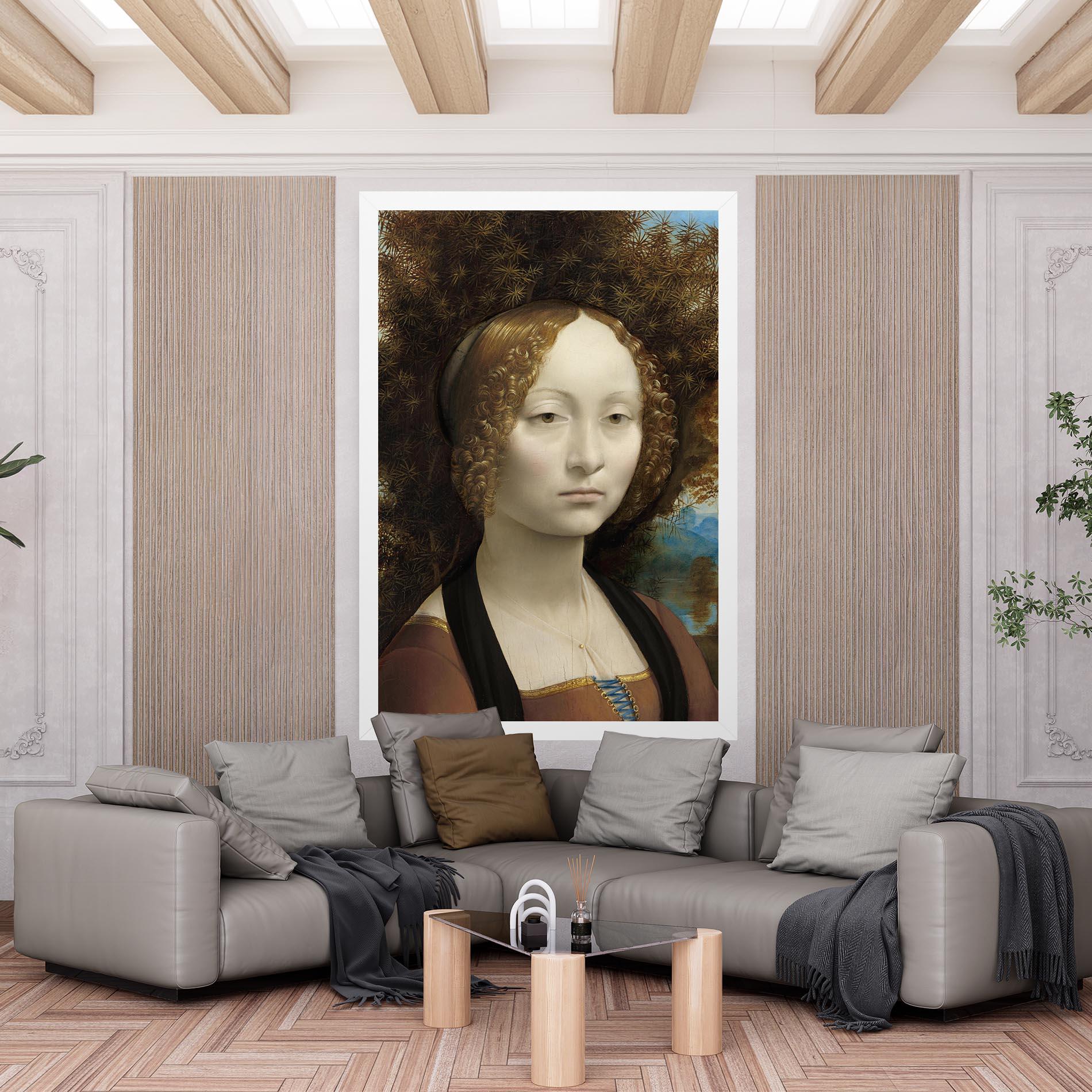 Tablou Canvas Leonardo Da Vinci Ginevra De Benci mockup 6