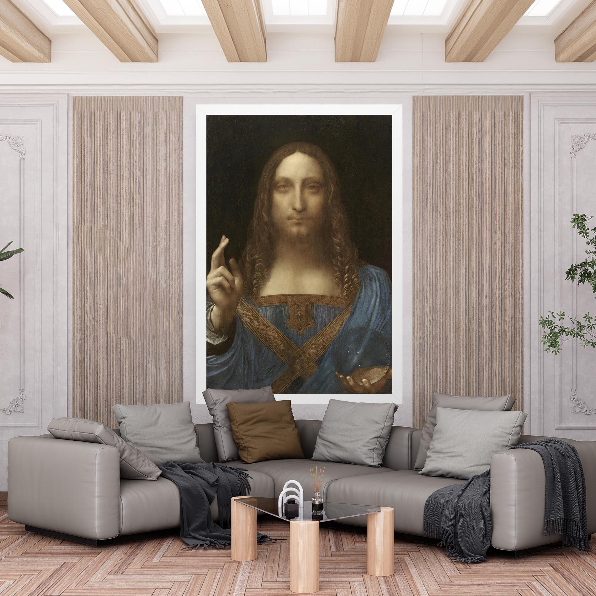 Tablou Canvas Leonardo Da Vinci Salvator Mundi mockup 6