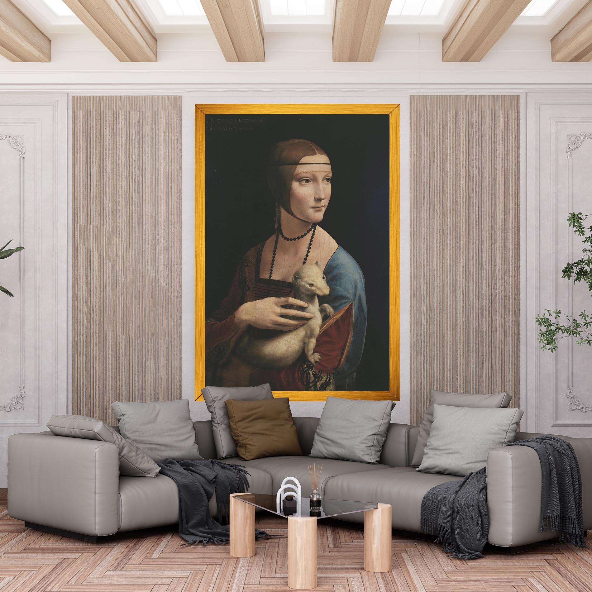 Tablou Canvas Lady With An Ermine Leonardo Da Vinci mockup 6