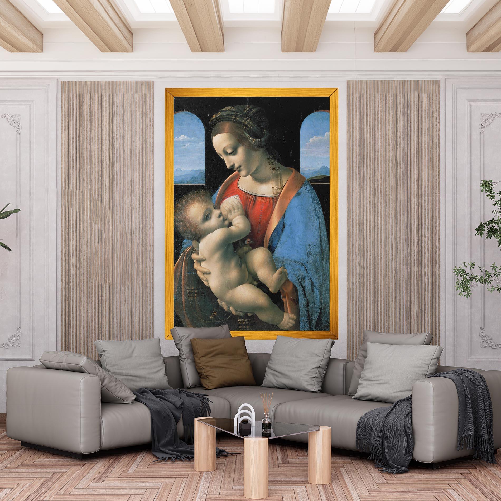 Tablou Canvas Leonardo Da Vinci Attributed Madonna Litta mockup 6