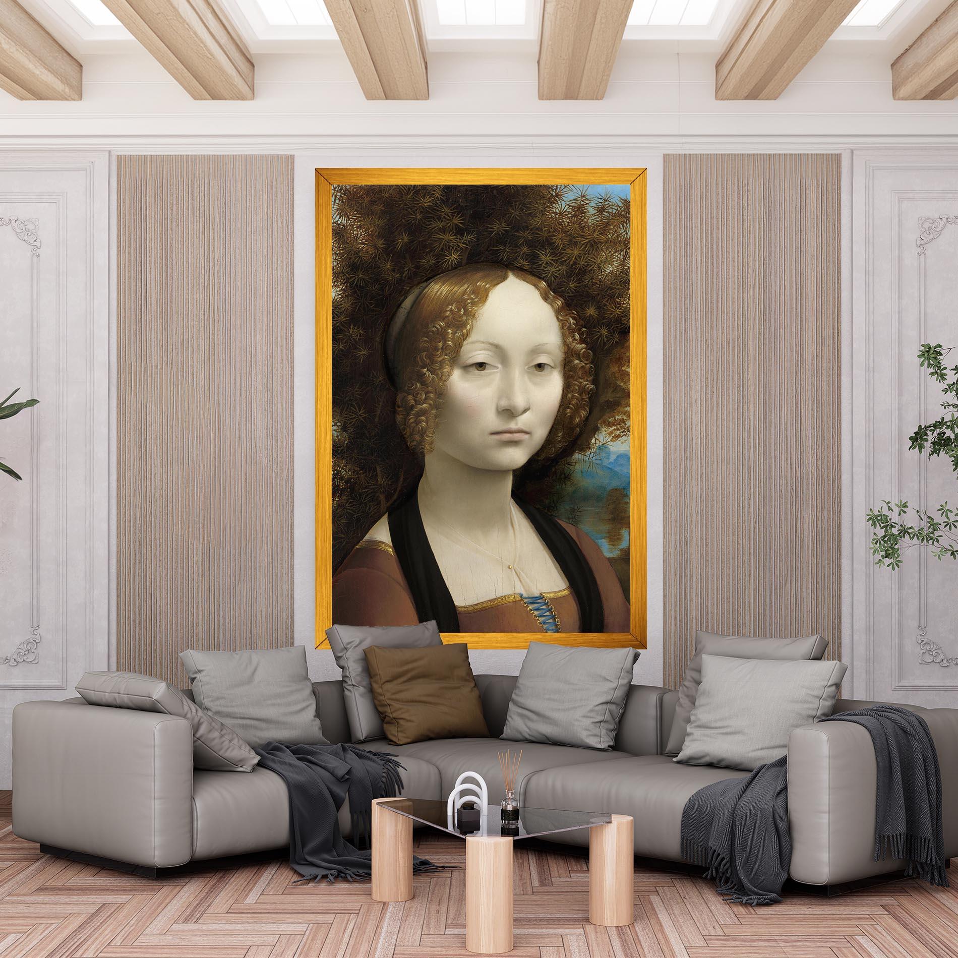 Tablou Canvas Leonardo Da Vinci Ginevra De Benci mockup 6