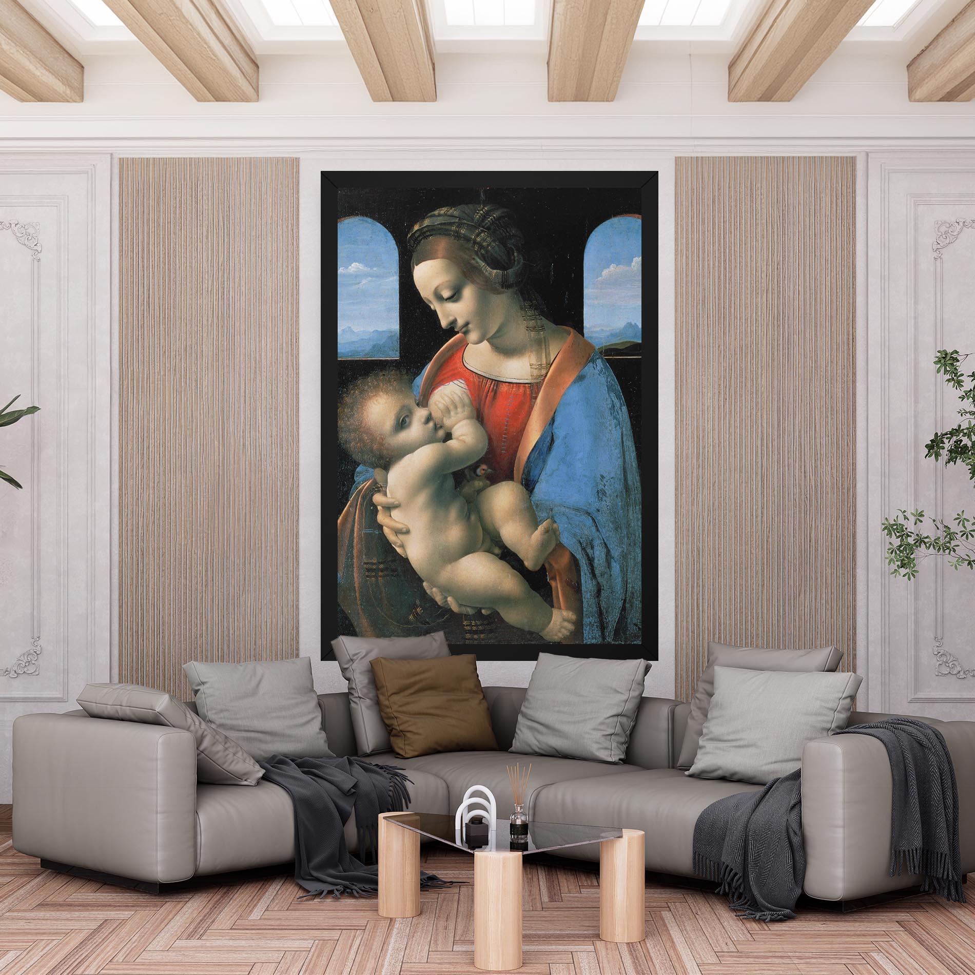 Tablou Canvas Leonardo Da Vinci Attributed Madonna Litta mockup 6