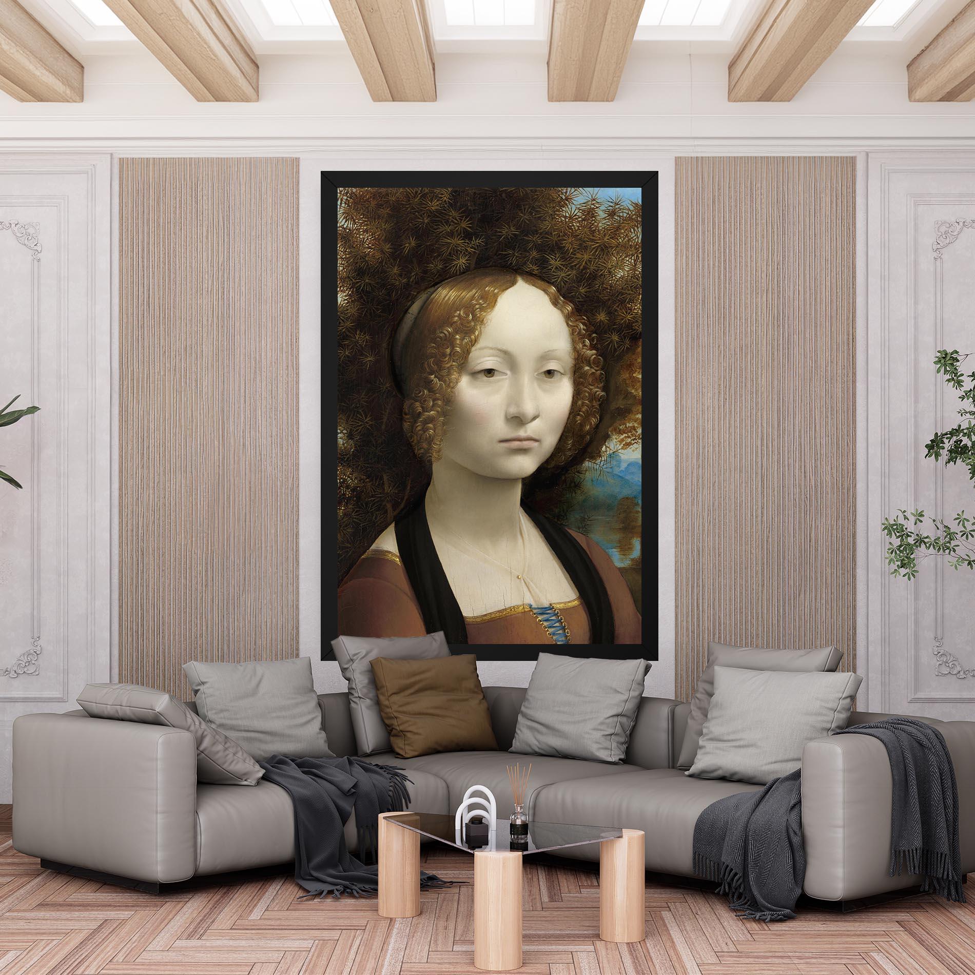 Tablou Canvas Leonardo Da Vinci Ginevra De Benci mockup 6