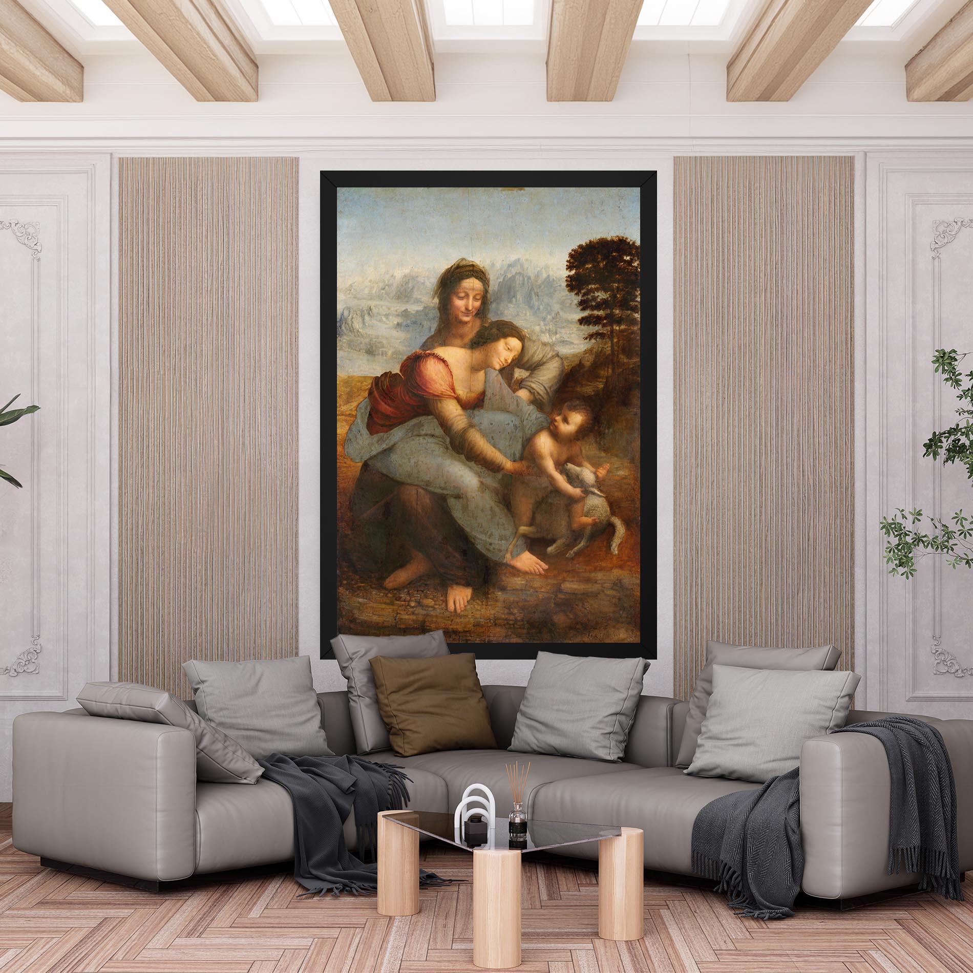 Tablou Canvas Leonardo Da Vinci Virgin And Child With St Anne mockup 6