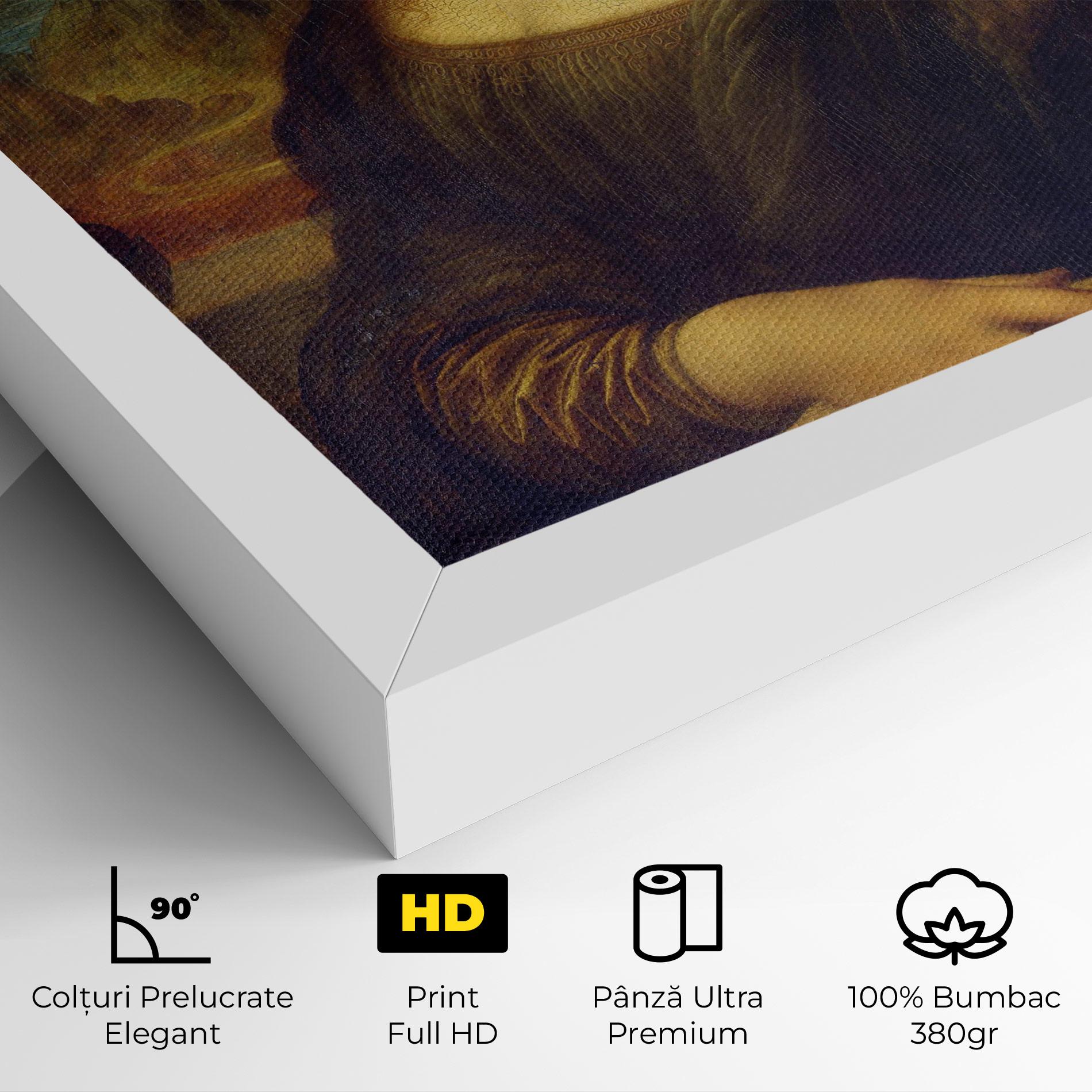 Tablou Canvas Gioconda By Leonardo Da Vinci mockup 4