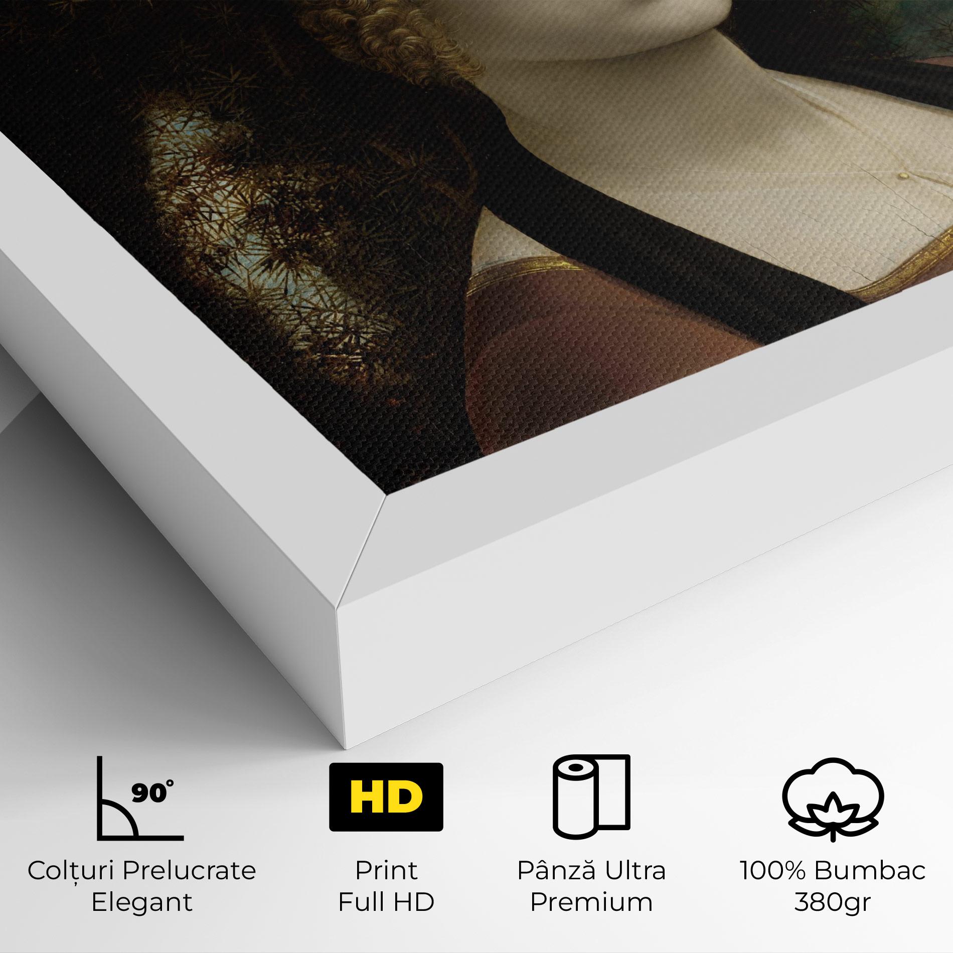 Tablou Canvas Leonardo Da Vinci Ginevra De Benci mockup 4
