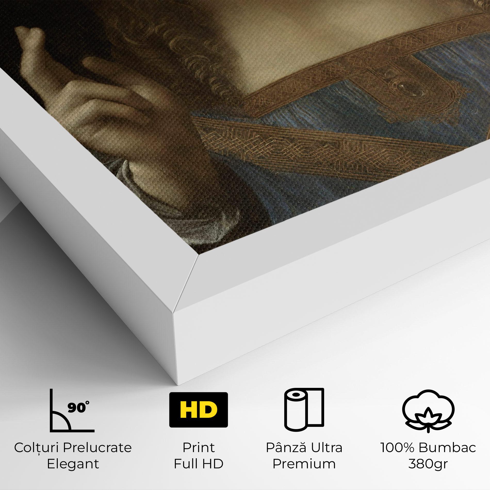 Tablou Canvas Leonardo Da Vinci Salvator Mundi mockup 4