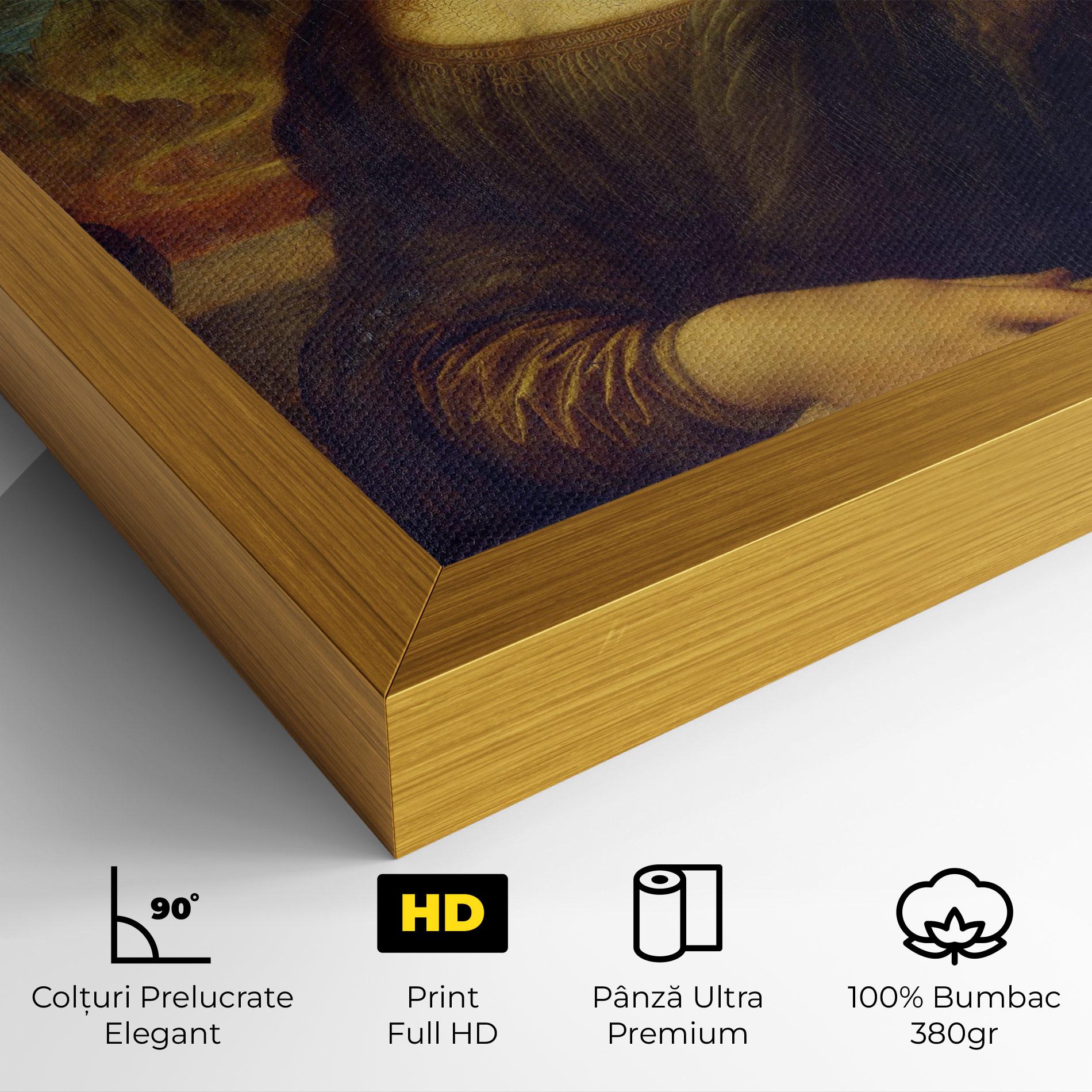 Tablou Canvas Gioconda By Leonardo Da Vinci mockup 4