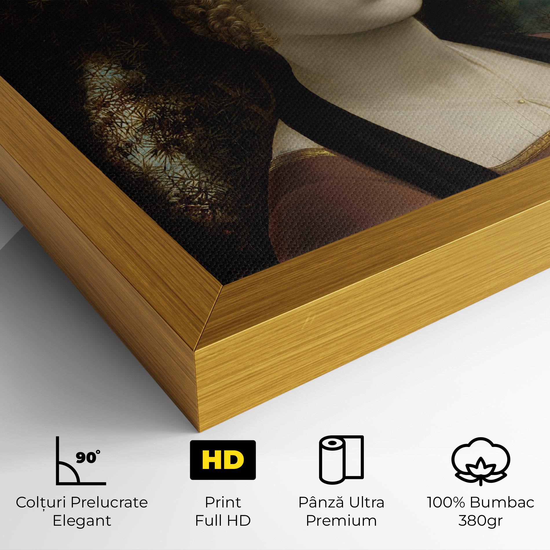 Tablou Canvas Leonardo Da Vinci Ginevra De Benci mockup 4