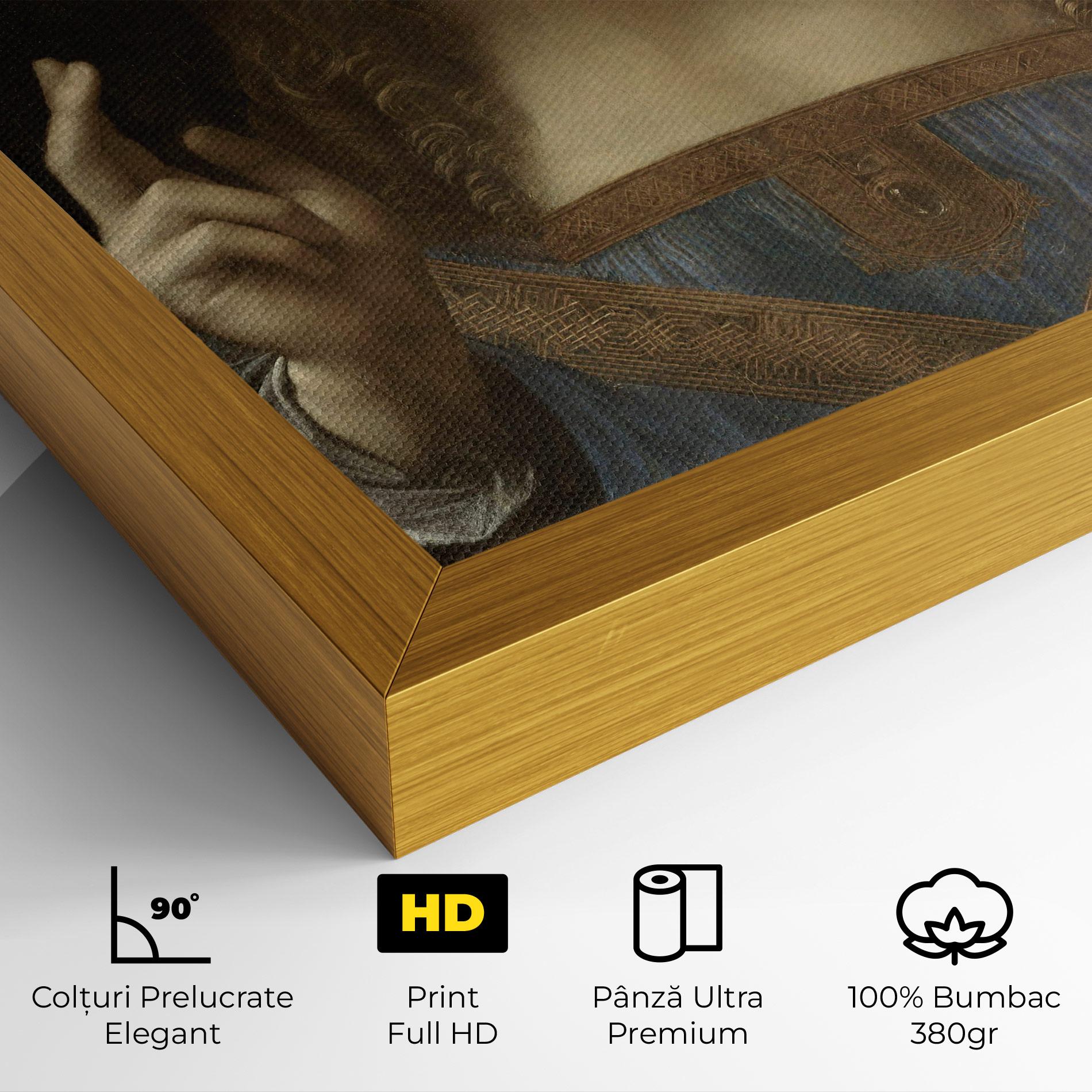 Tablou Canvas Leonardo Da Vinci Salvator Mundi mockup 4