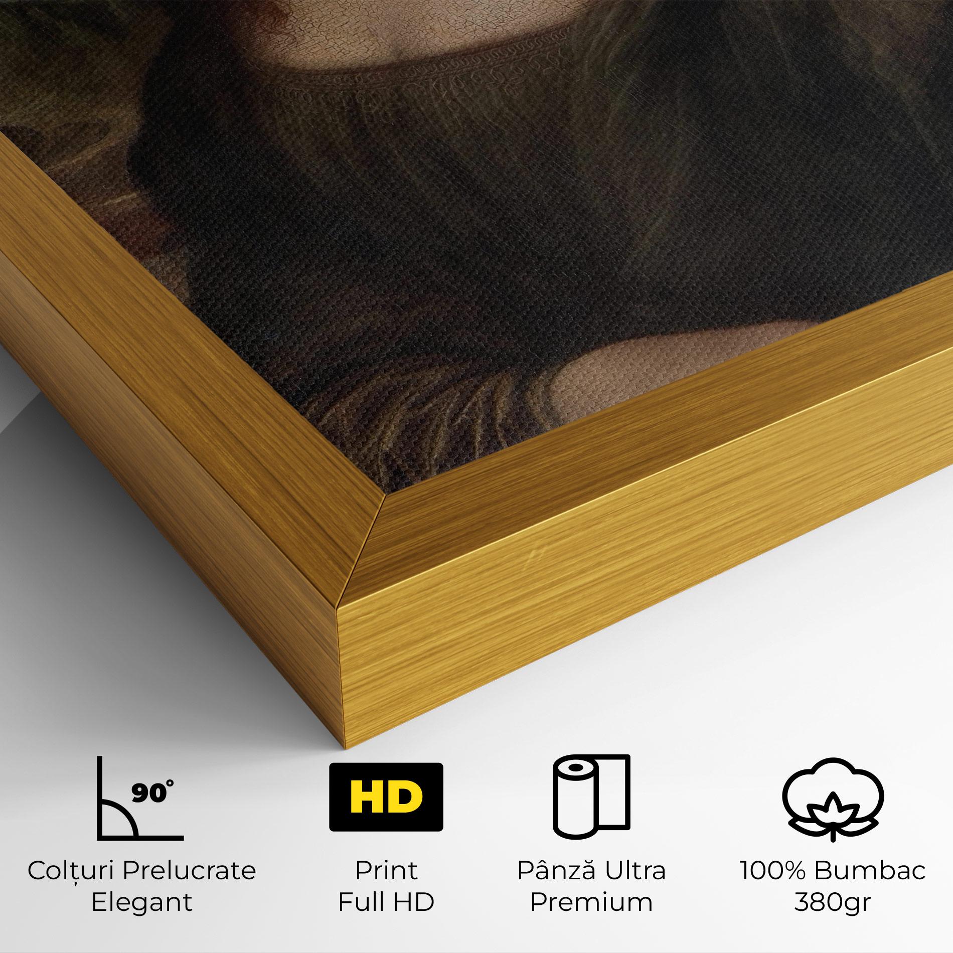 Tablou Canvas Mona Lisa By Leonardo Da Vinci mockup 4