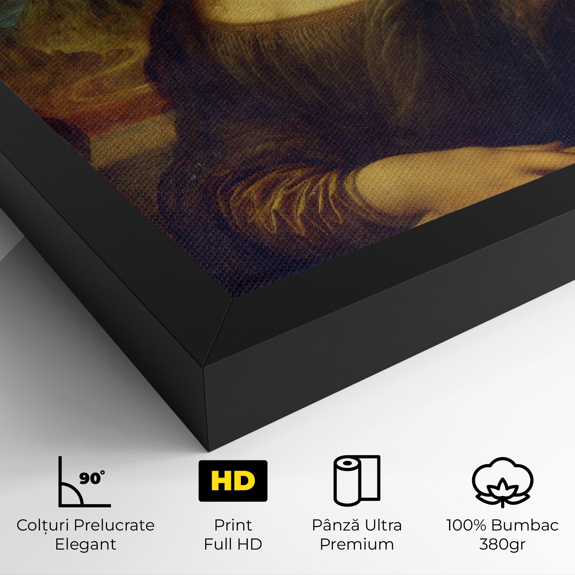 Tablou Canvas Gioconda By Leonardo Da Vinci mockup 4